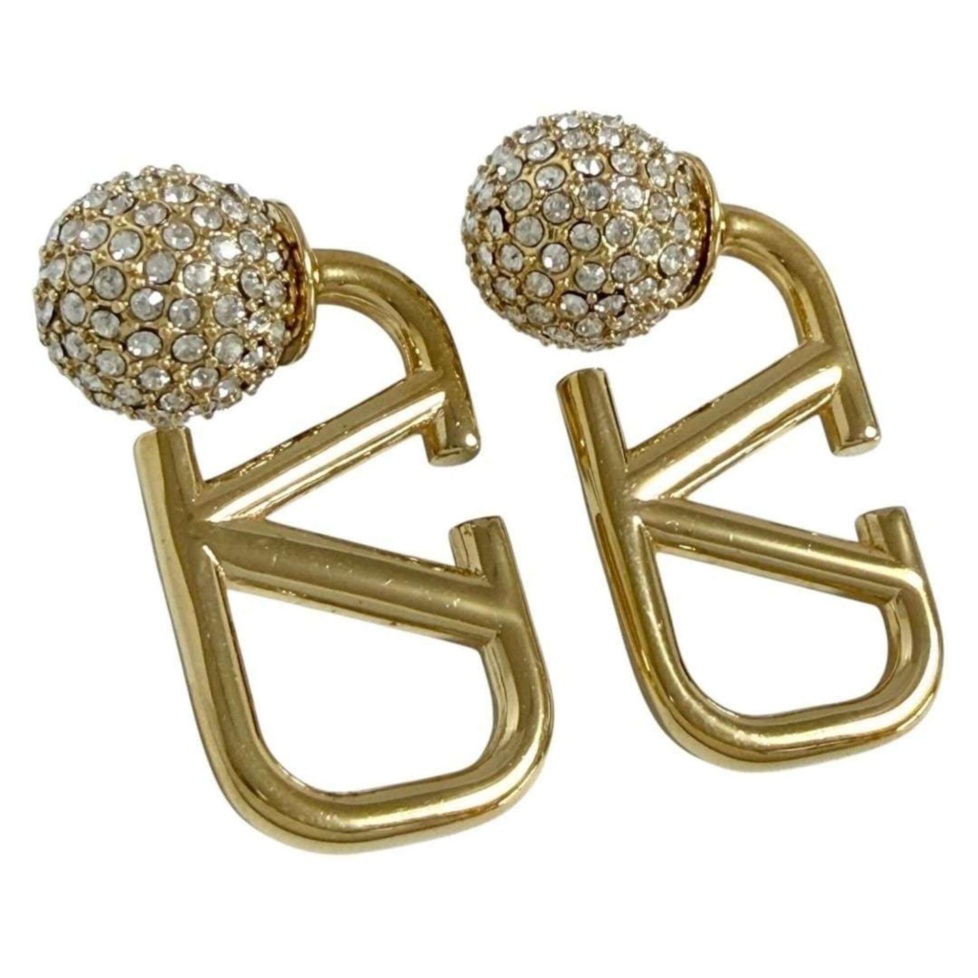 Valentino Valentino Women's V Logo Signature Earrings - Crystal Ball Size ONE SIZE - 2 Thumbnail