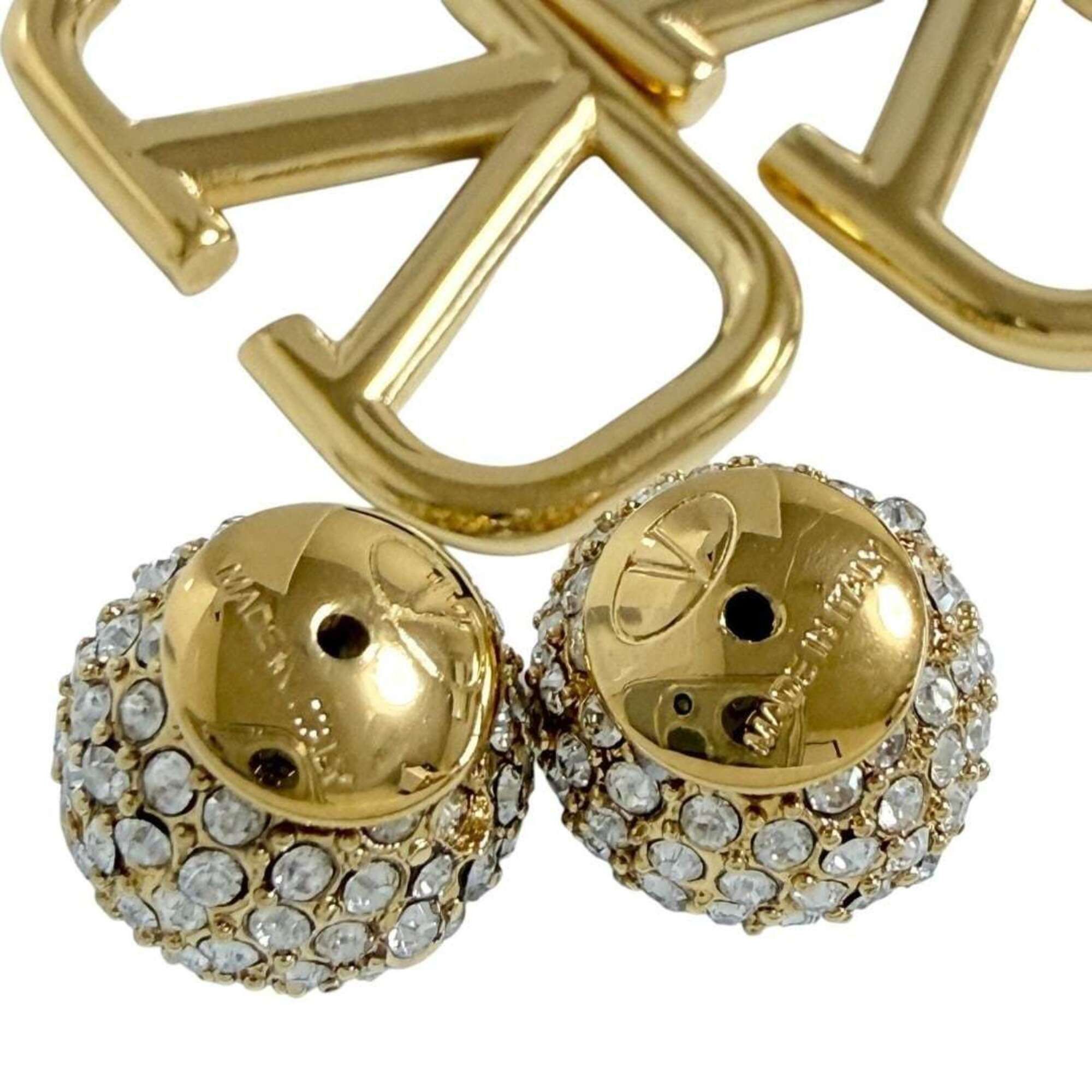 Valentino Valentino Women's V Logo Signature Earrings - Crystal Ball Size ONE SIZE - 7 Thumbnail