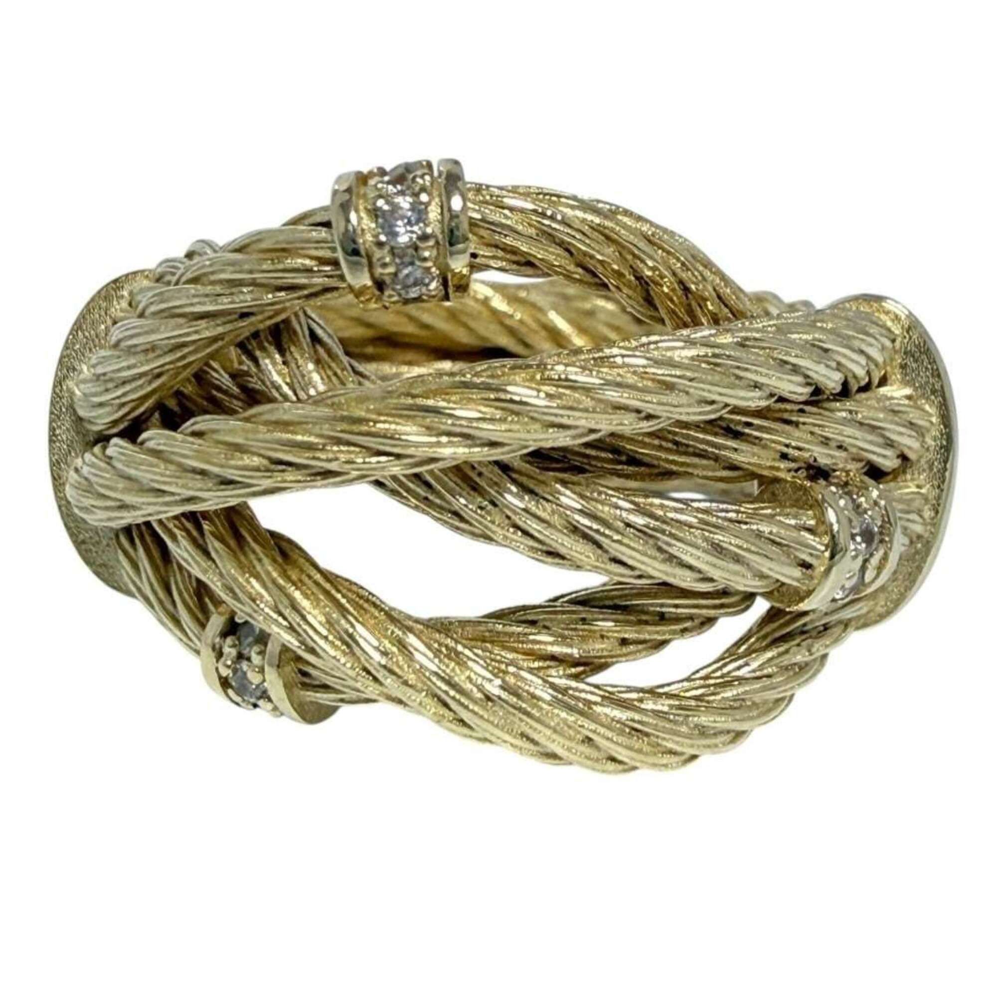 Bottega Veneta Bottega Veneta women's ring, sterling silver (925), gold color, size 12. Size ONE SIZE - 2 Thumbnail