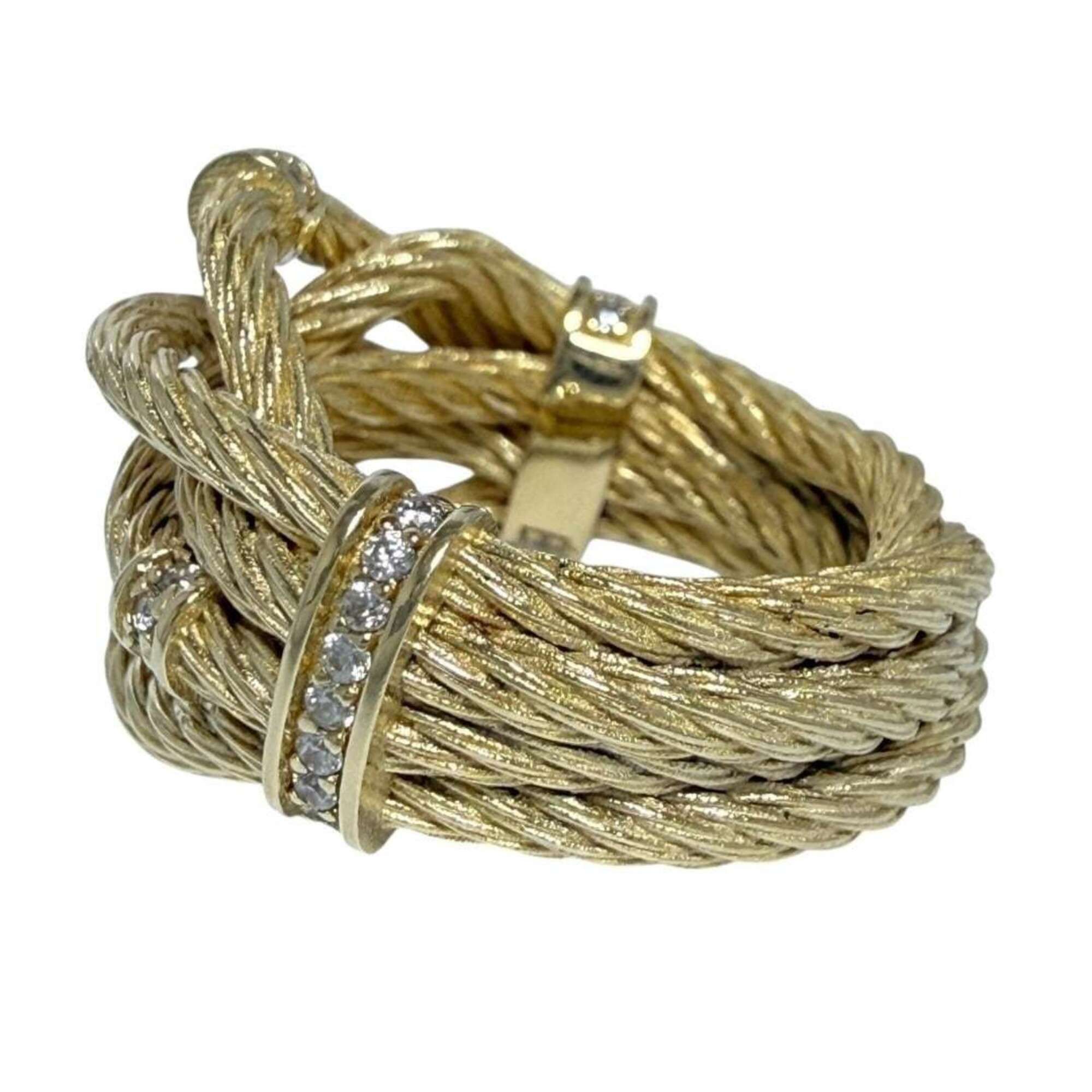 Bottega Veneta Bottega Veneta women's ring, sterling silver (925), gold color, size 12. Size ONE SIZE - 3 Thumbnail
