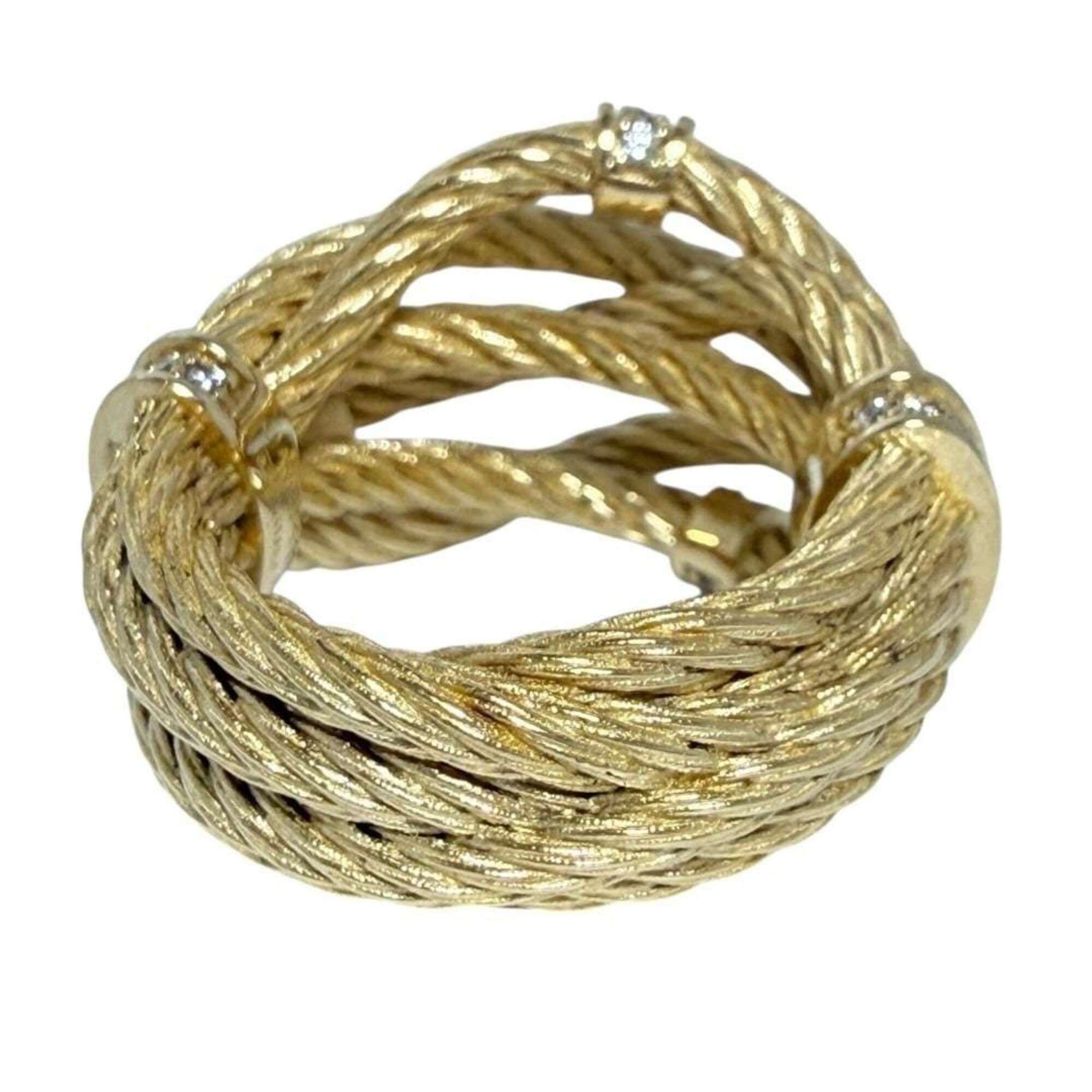 Bottega Veneta Bottega Veneta women's ring, sterling silver (925), gold color, size 12. Size ONE SIZE - 5 Thumbnail