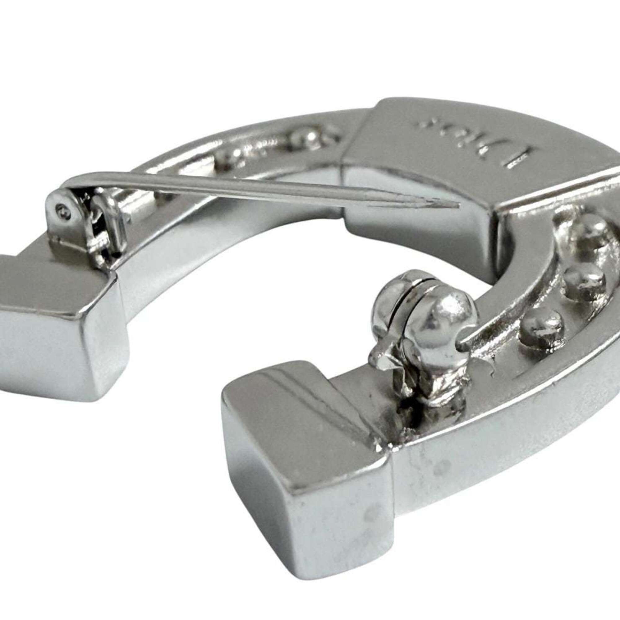 Dior Christian Dior Dior Men's Horseshoe Pin Brooch, Silver Color Size ONE SIZE - 5 Thumbnail