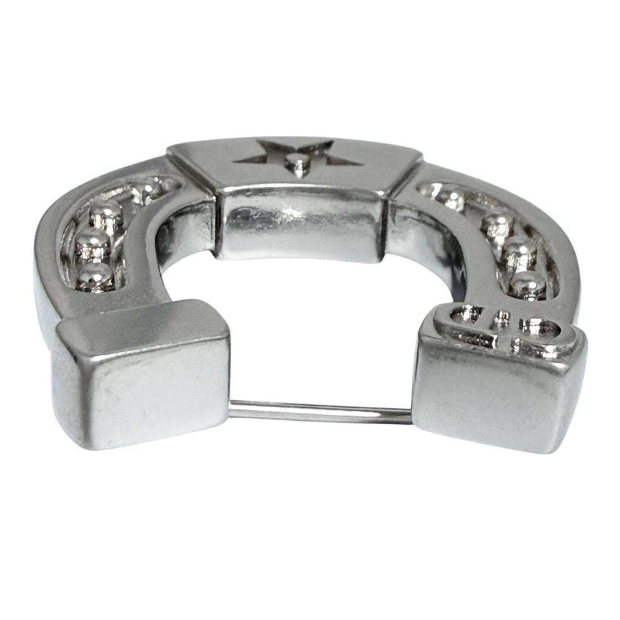 Dior Christian Dior Dior Men's Horseshoe Pin Brooch, Silver Color Size ONE SIZE - 3 Thumbnail