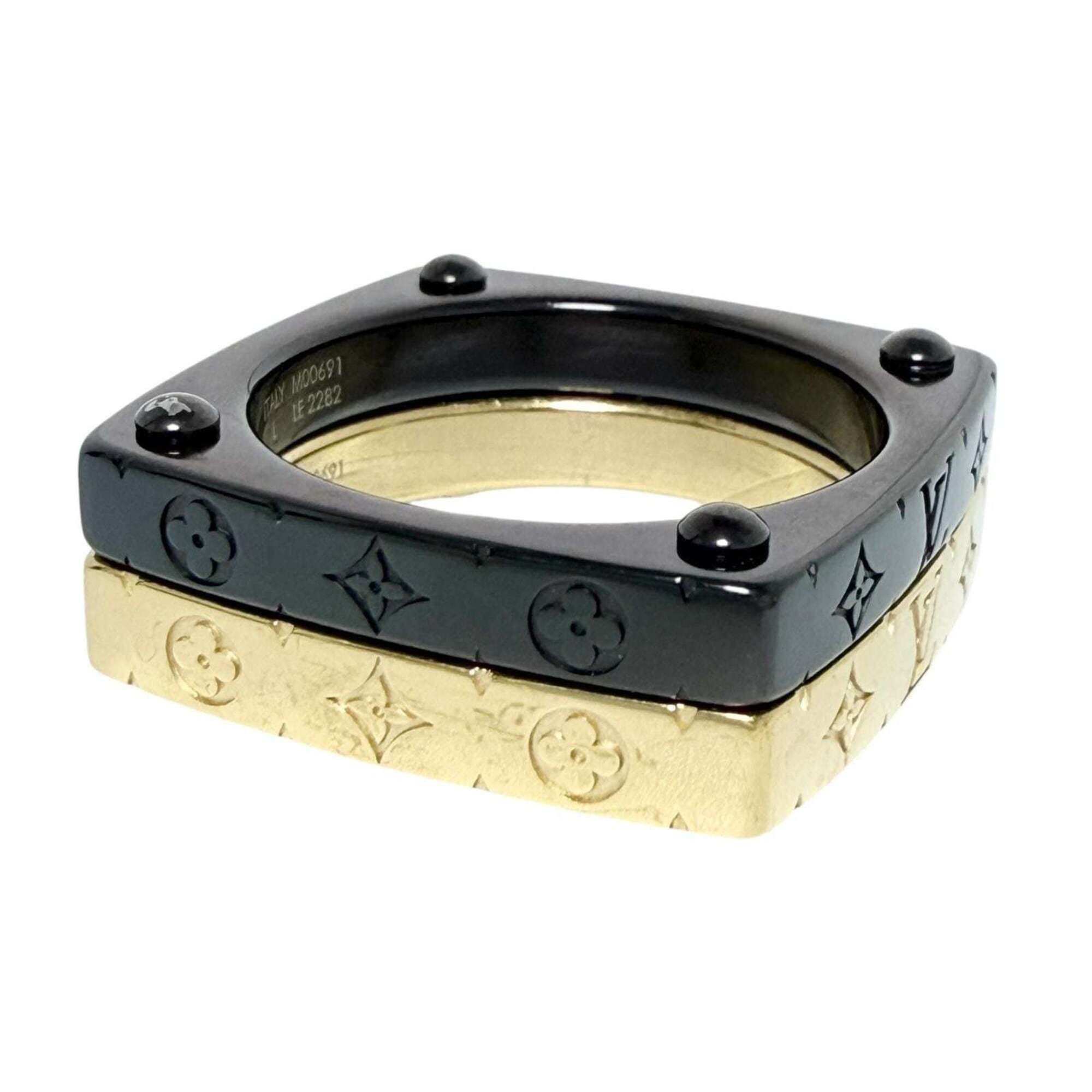 Louis Vuitton Louis Vuitton Men's Ring, Monogram Bold Set, Size 21 Size ONE SIZE - 3 Thumbnail