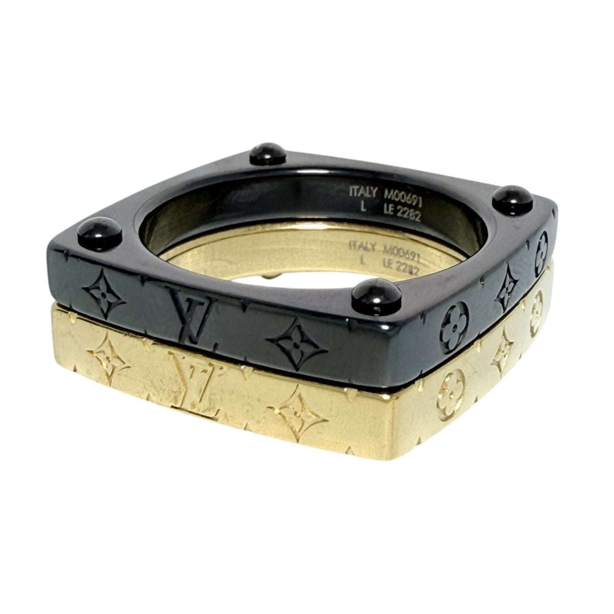 Louis Vuitton Louis Vuitton Men's Ring, Monogram Bold Set, Size 21 Size ONE SIZE - 4 Thumbnail