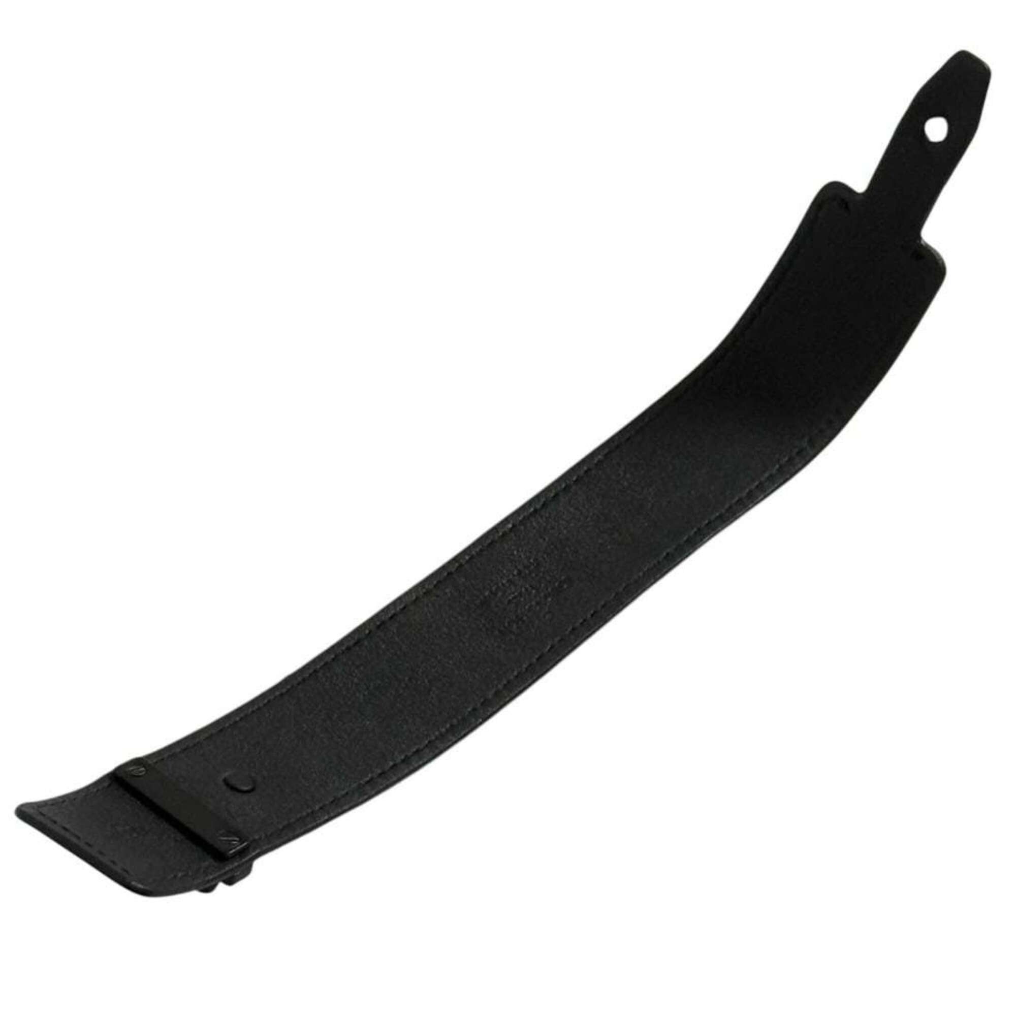 Louis Vuitton Louis Vuitton Men's Wide Bracelet, History Series, Leather, Black Size ONE SIZE - 5 Thumbnail
