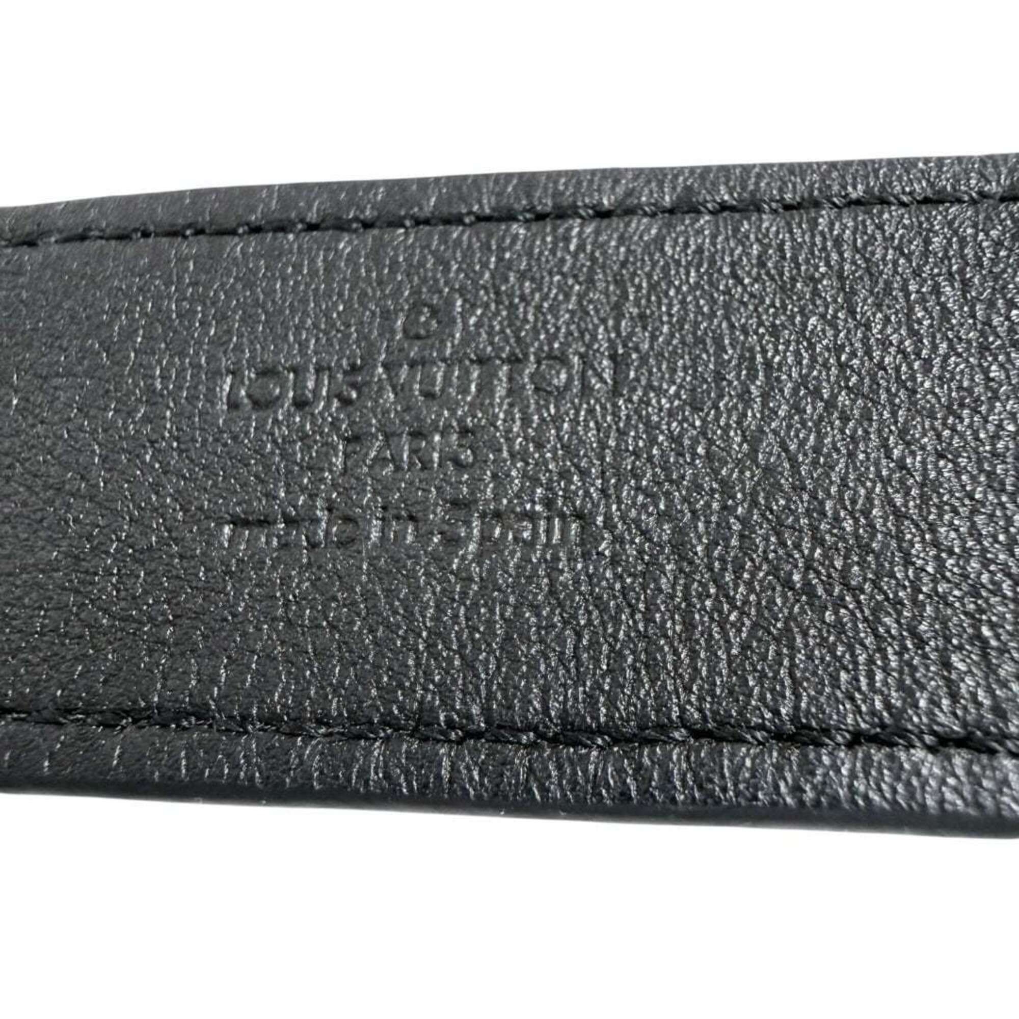 Louis Vuitton Louis Vuitton Men's Wide Bracelet, History Series, Leather, Black Size ONE SIZE - 8 Thumbnail