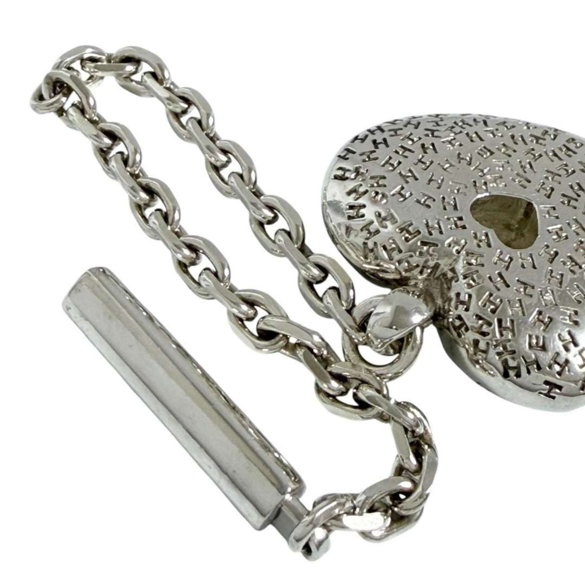 Hermes Hermes Women's Bag Charm, Sterling Silver (925), Heart Size ONE SIZE - 6 Thumbnail