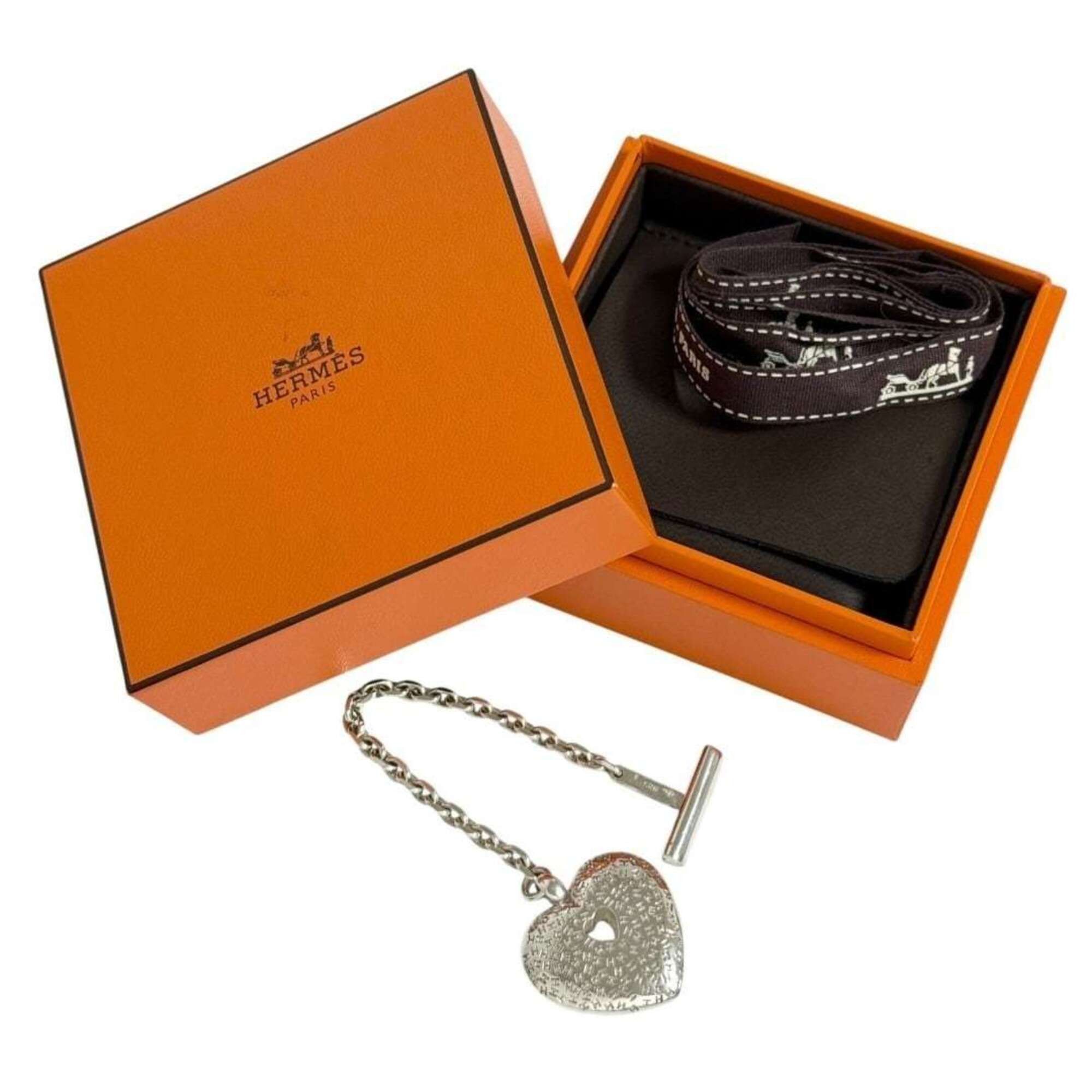 Hermes Hermes Women's Bag Charm, Sterling Silver (925), Heart Size ONE SIZE - 10 Thumbnail