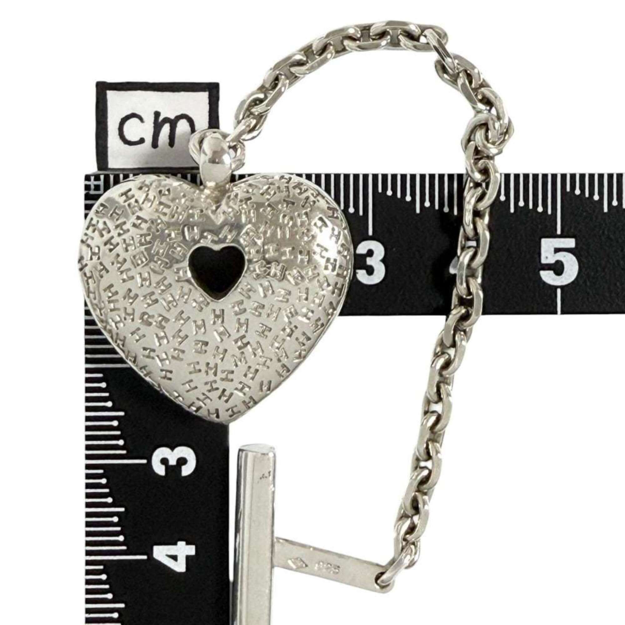 Hermes Hermes Women's Bag Charm, Sterling Silver (925), Heart Size ONE SIZE - 9 Thumbnail