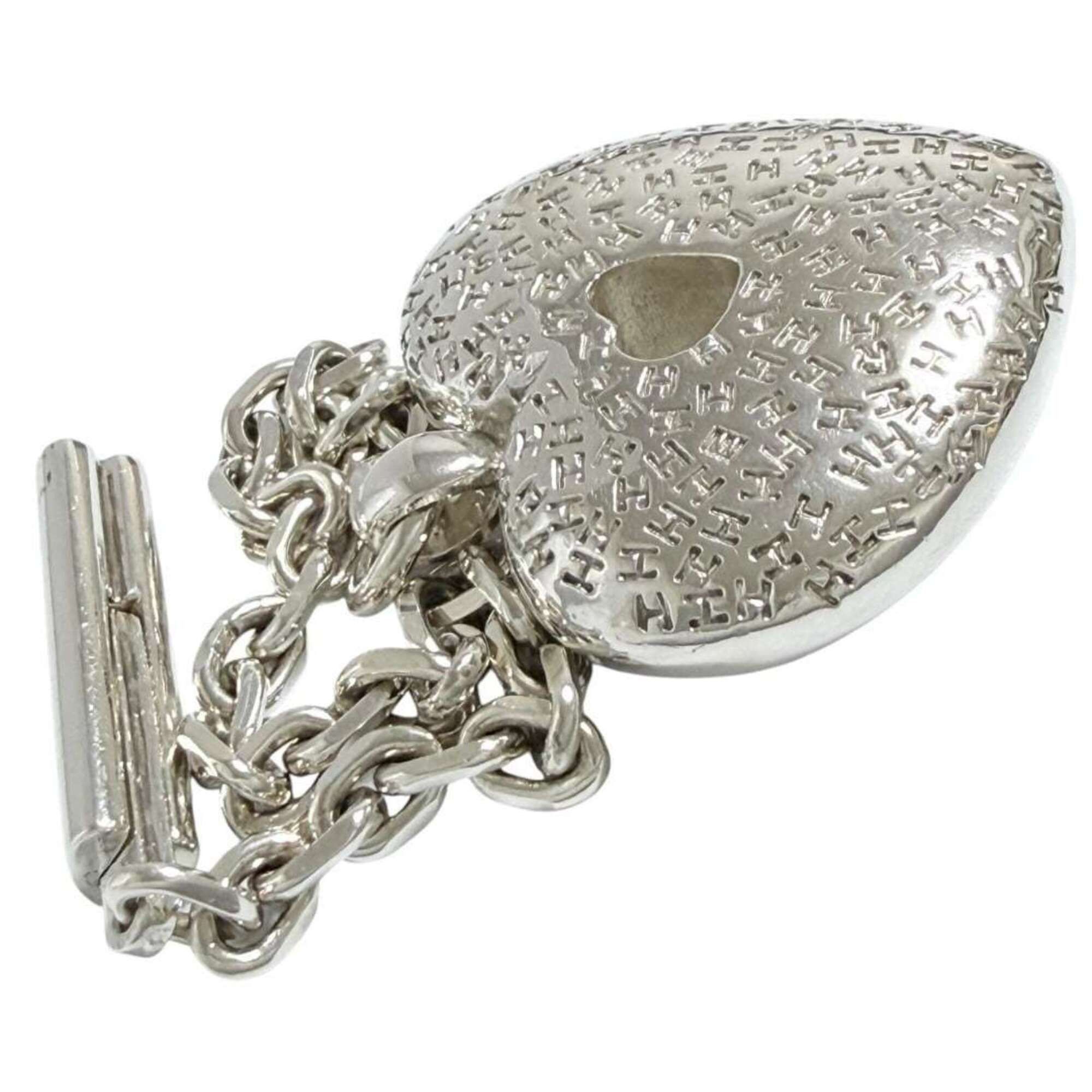 Hermes Hermes Women's Bag Charm, Sterling Silver (925), Heart Size ONE SIZE - 5 Thumbnail