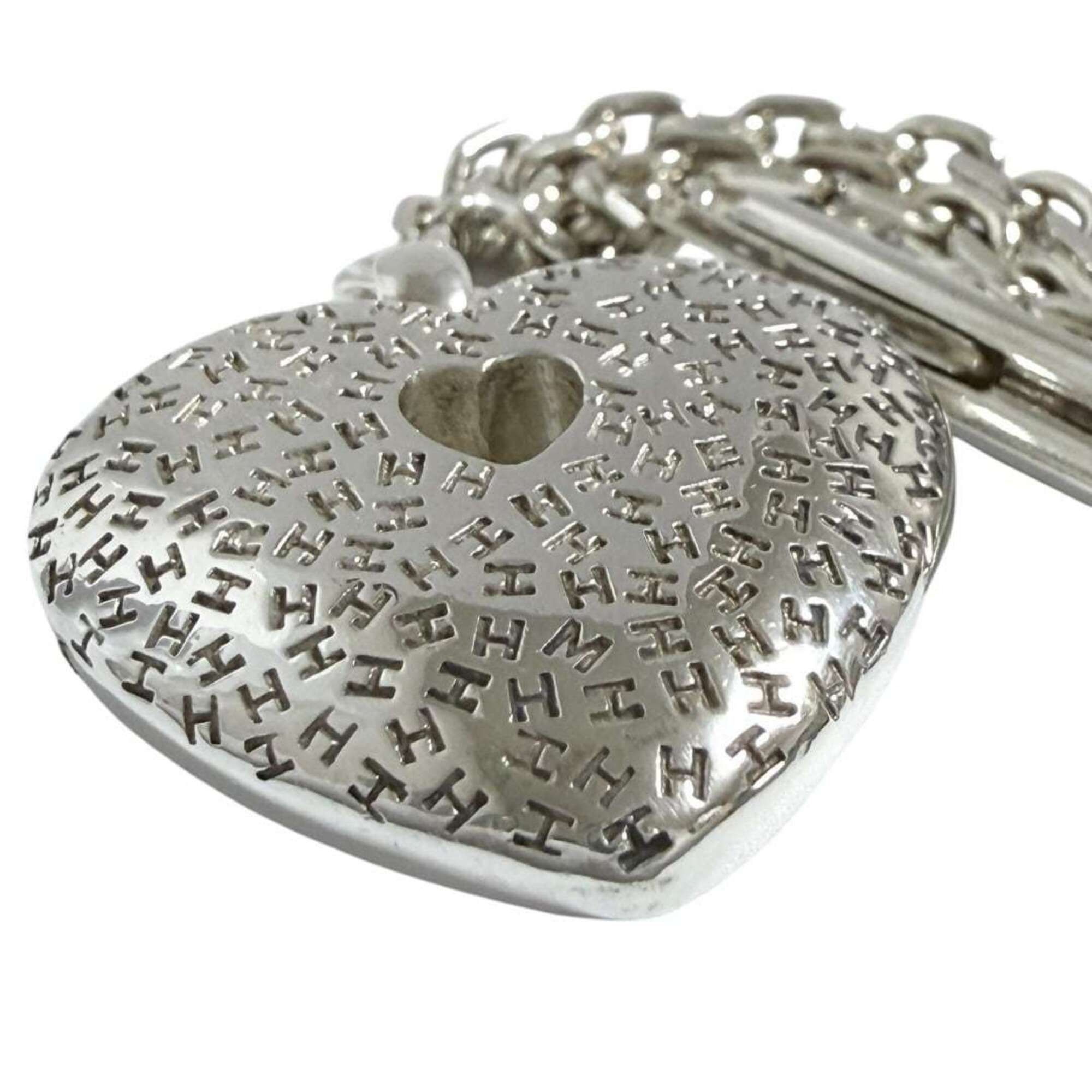 Hermes Hermes Women's Bag Charm, Sterling Silver (925), Heart Size ONE SIZE - 4 Thumbnail