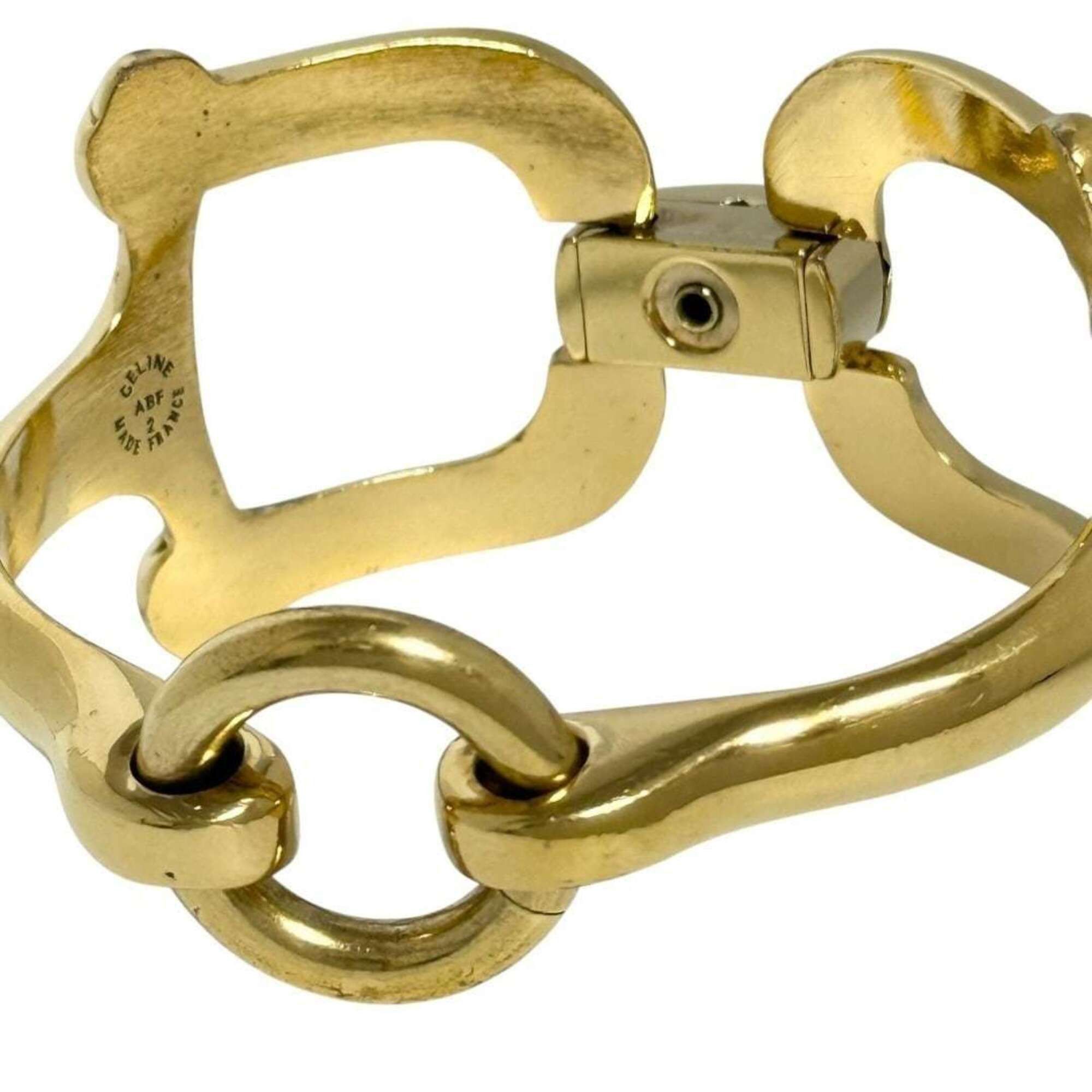 Celine Celine Women's/Men's Horsebit Bracelet, Gold Color Size ONE SIZE - 5 Thumbnail