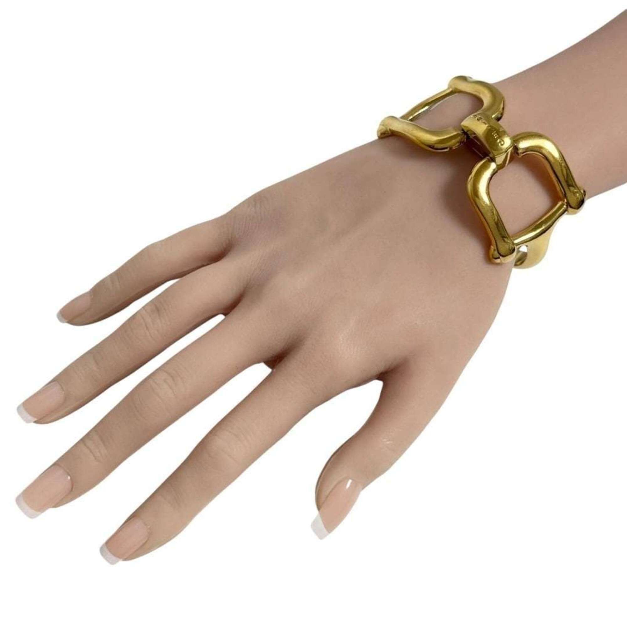 Celine Celine Women's/Men's Horsebit Bracelet, Gold Color Size ONE SIZE - 10 Thumbnail