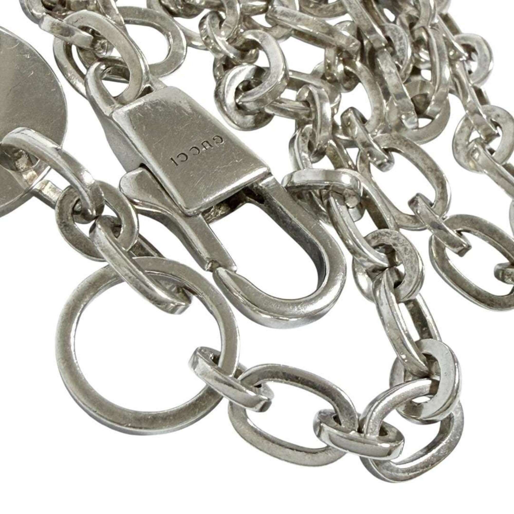 Gucci Gucci unisex pendant necklace, 41cm, sterling silver (925). Size ONE SIZE - 4 Thumbnail