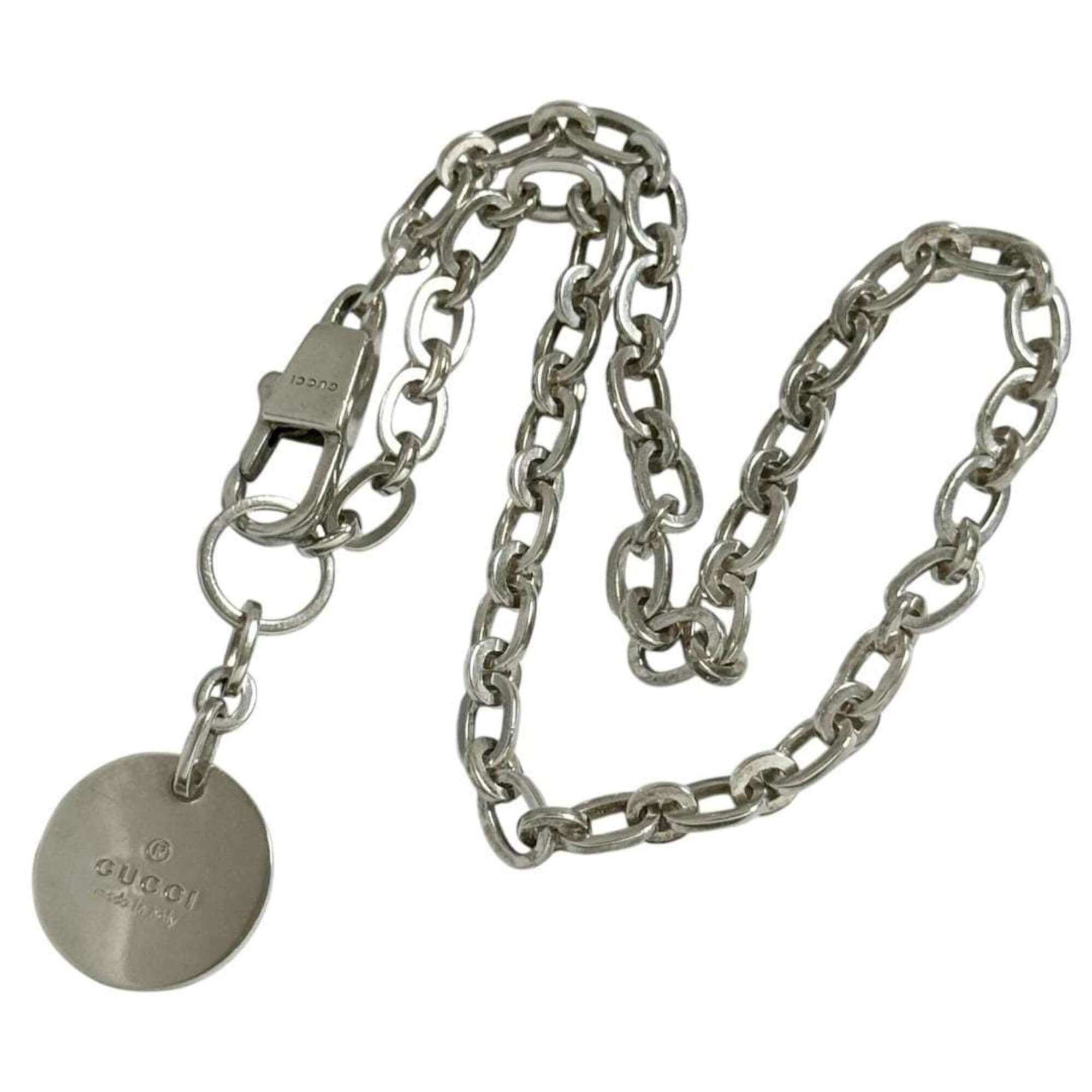 Gucci Gucci unisex pendant necklace, 41cm, sterling silver (925). Size ONE SIZE - 2 Thumbnail