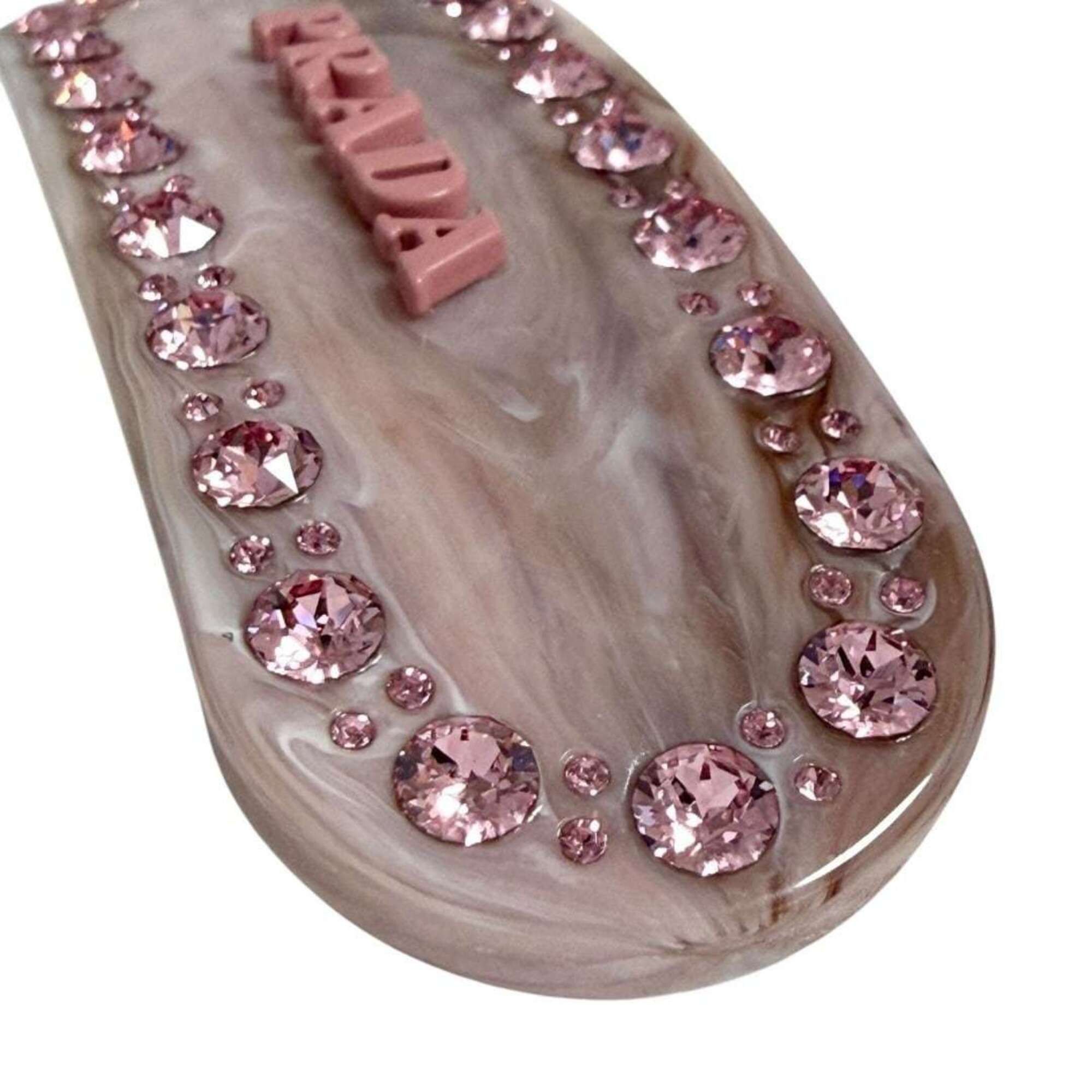 Prada Prada Women's Plex Hair Clip Barrette Hairpin Pink Size ONE SIZE - 4 Thumbnail