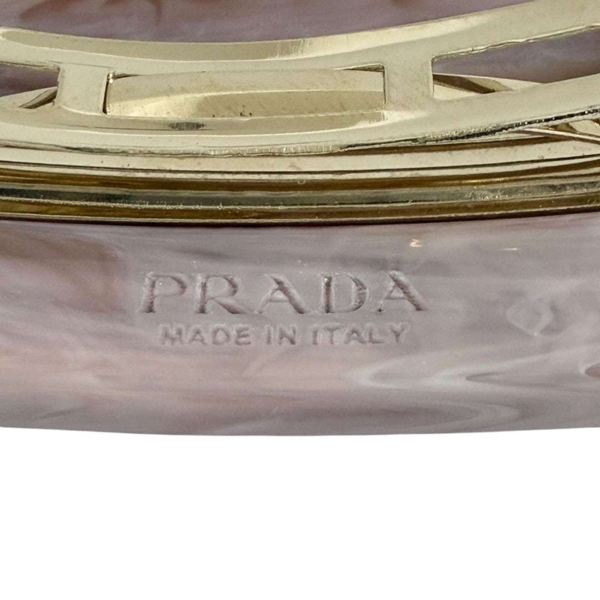 Prada Prada Women's Plex Hair Clip Barrette Hairpin Pink Size ONE SIZE - 9 Thumbnail