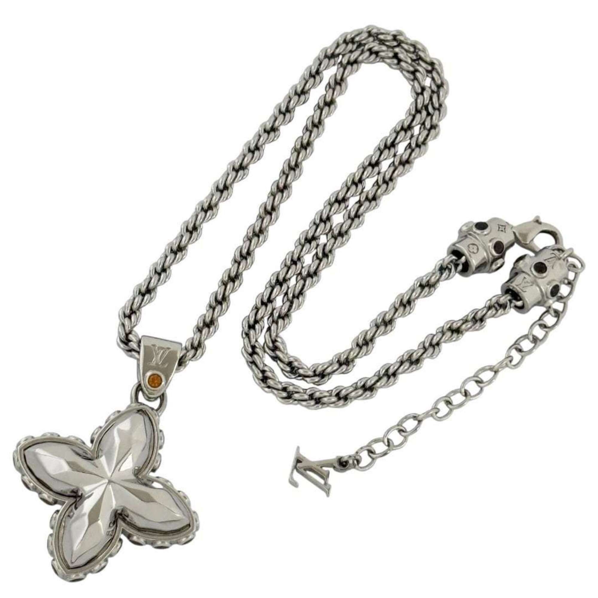 Louis Vuitton Louis Vuitton Men's Pendant LV Flower Stud Necklace Size ONE SIZE - 2 Thumbnail