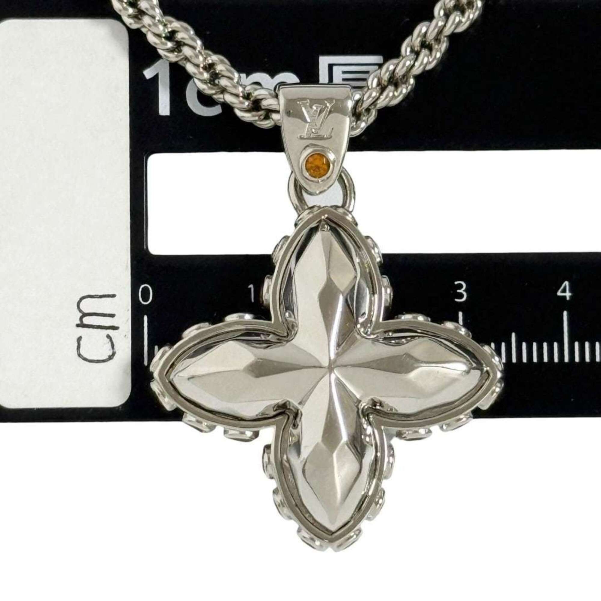 Louis Vuitton Louis Vuitton Men's Pendant LV Flower Stud Necklace Size ONE SIZE - 8 Thumbnail