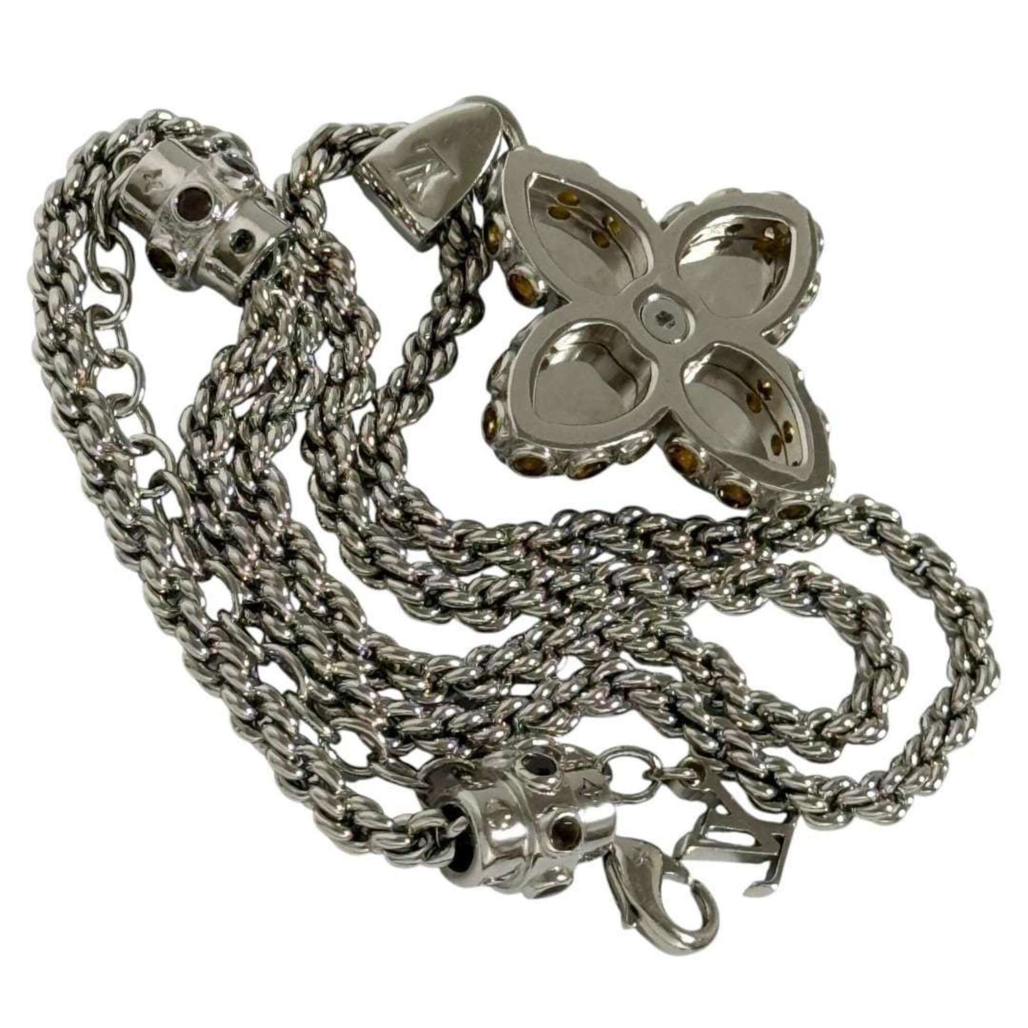 Louis Vuitton Louis Vuitton Men's Pendant LV Flower Stud Necklace Size ONE SIZE - 3 Thumbnail
