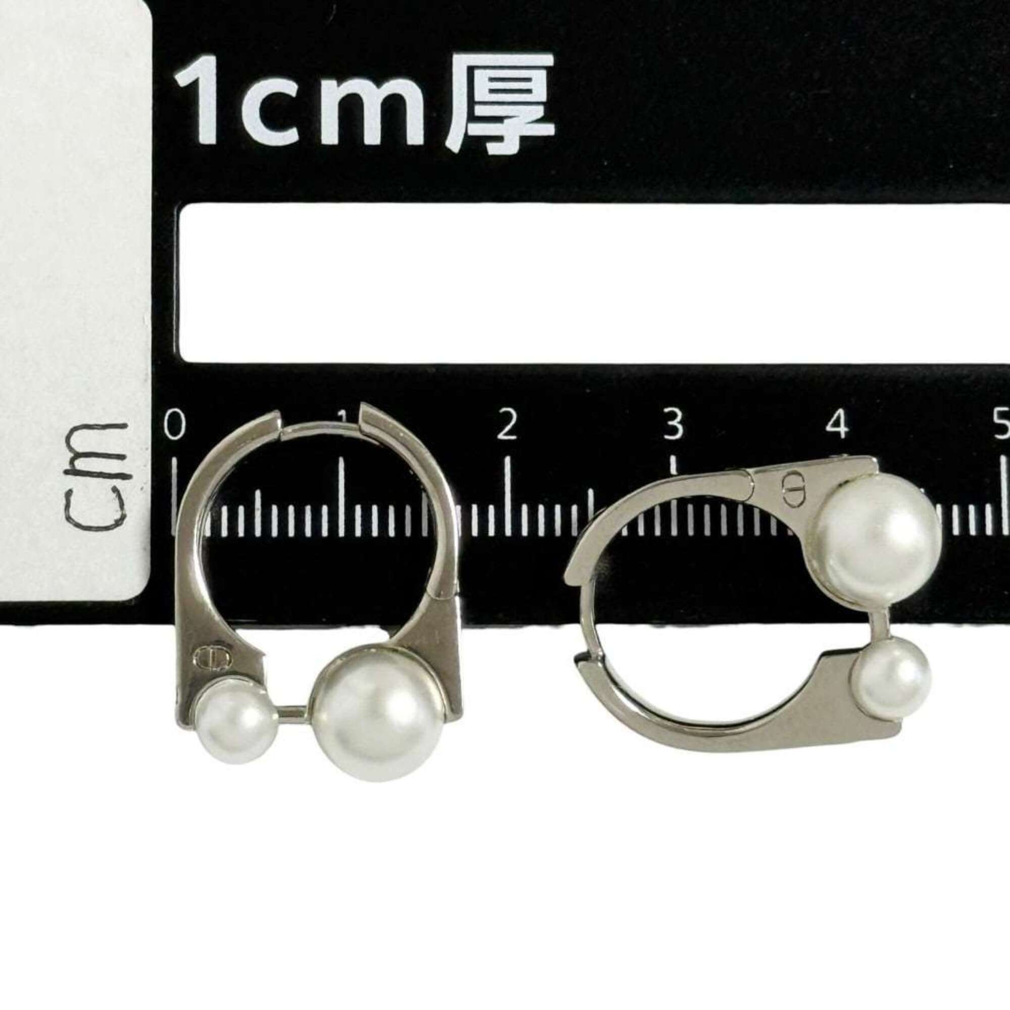 Dior Christian Dior Dior Women's Tribal New Rock Hoop Earrings, Silver Size ONE SIZE - 8 Thumbnail