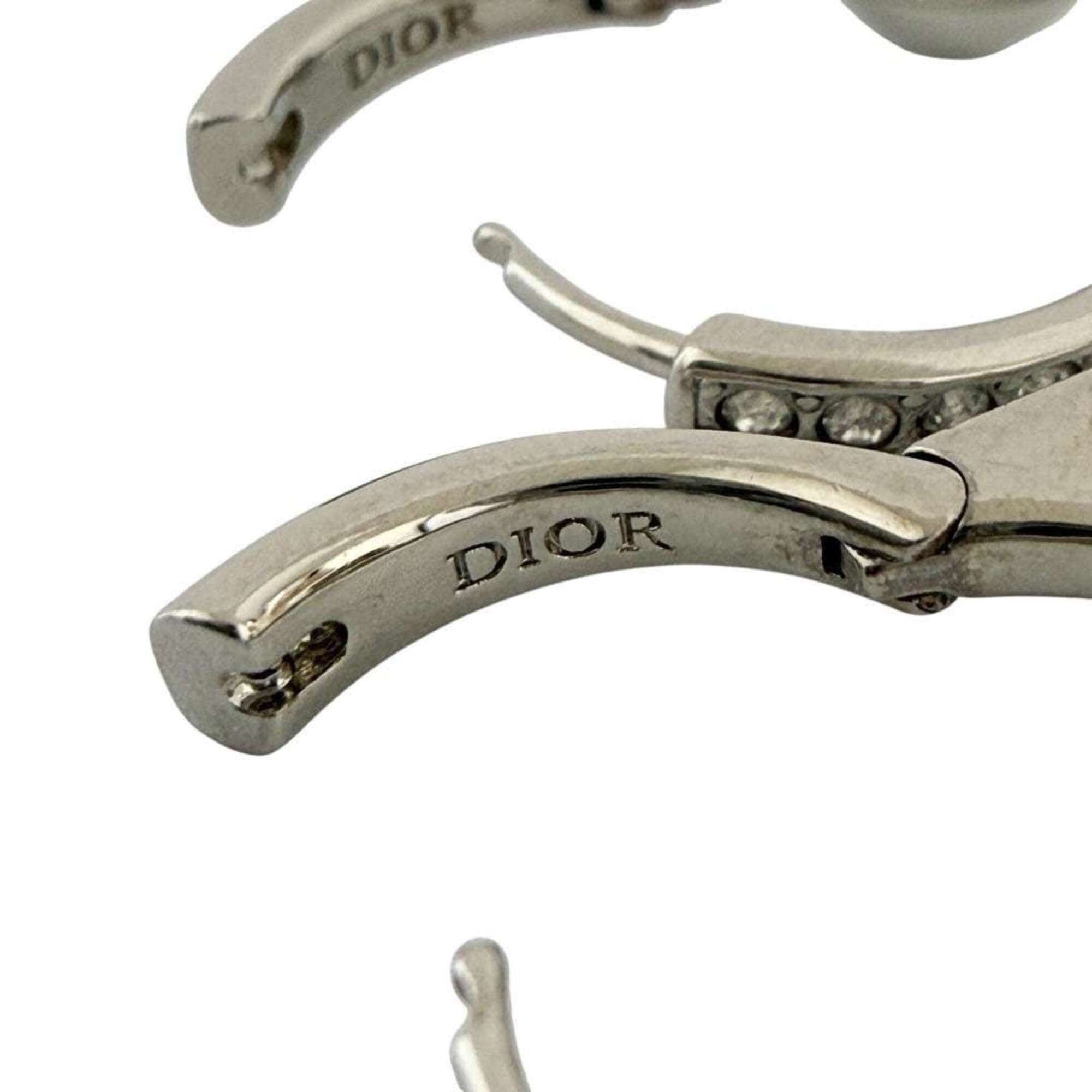 Dior Christian Dior Dior Women's Tribal New Rock Hoop Earrings, Silver Size ONE SIZE - 7 Thumbnail