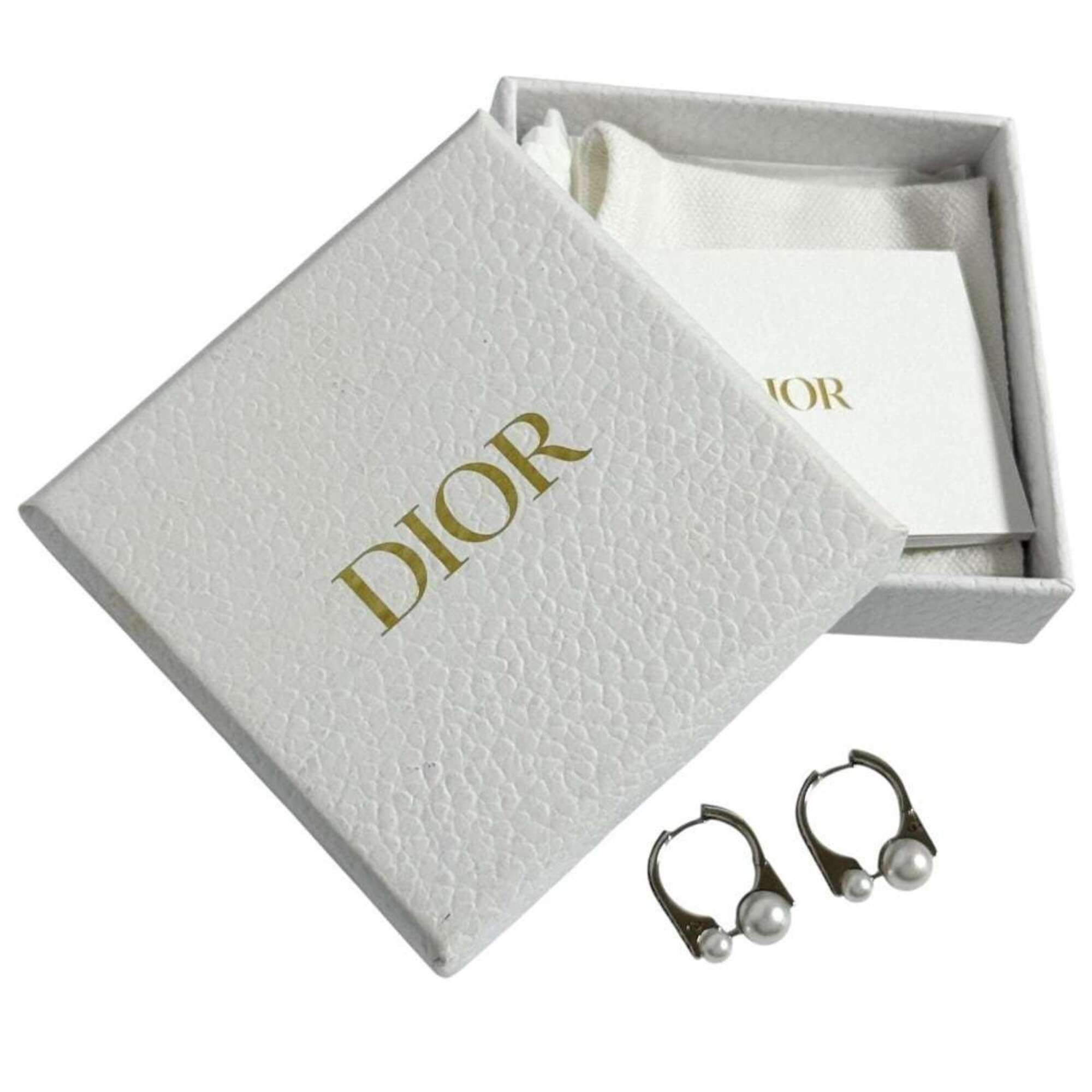 Dior Christian Dior Dior Women's Tribal New Rock Hoop Earrings, Silver Size ONE SIZE - 10 Thumbnail