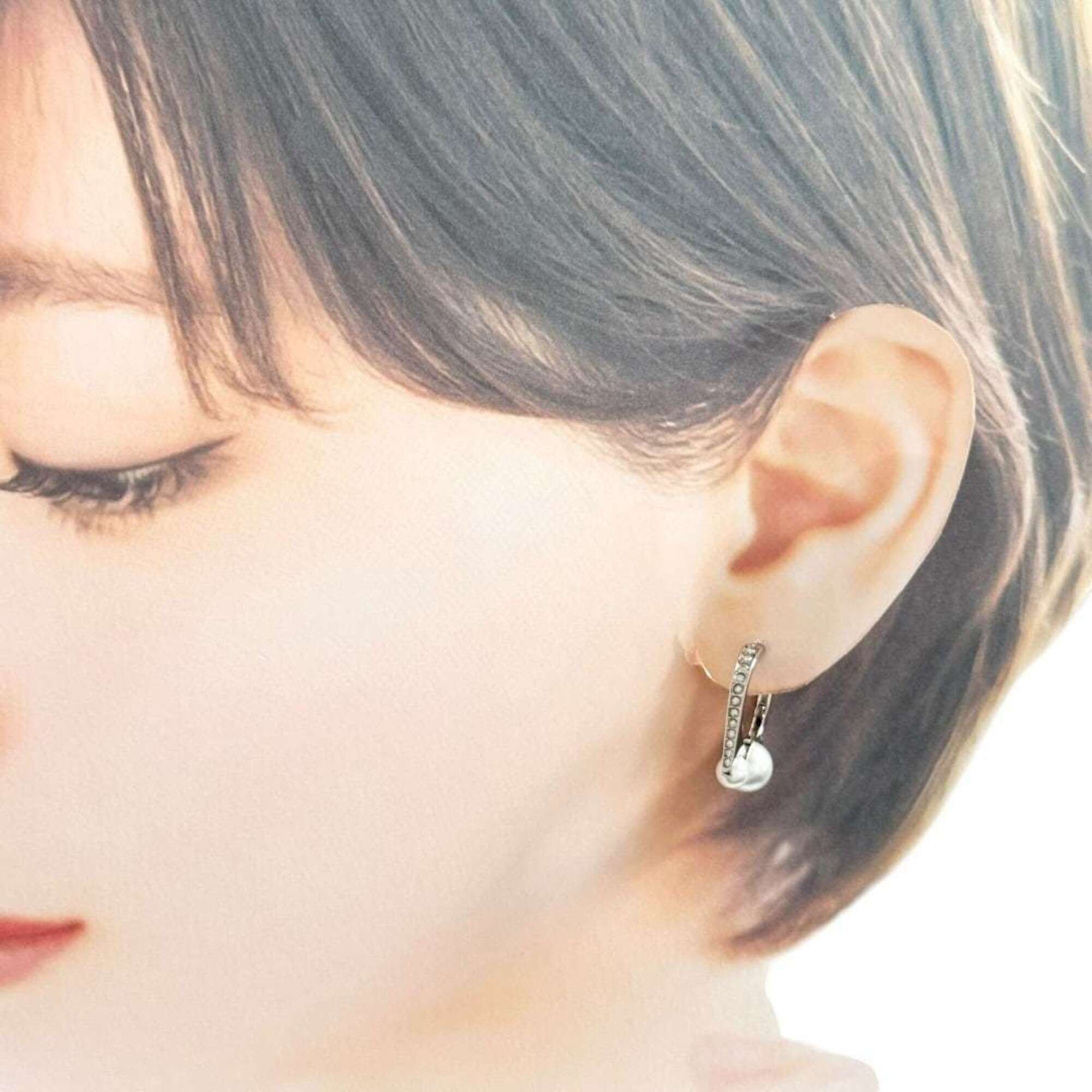 Dior Christian Dior Dior Women's Tribal New Rock Hoop Earrings, Silver Size ONE SIZE - 9 Thumbnail