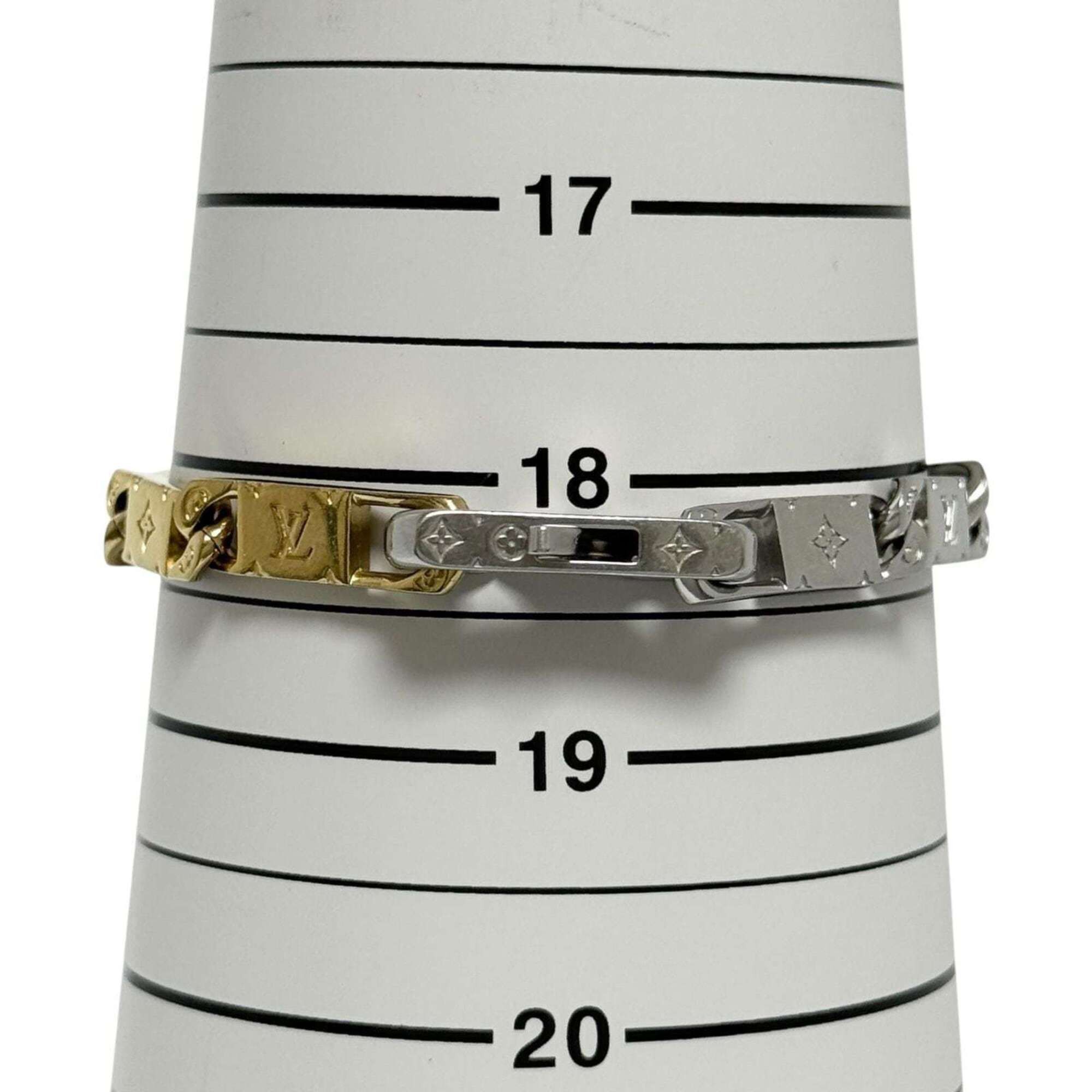 Louis Vuitton Louis Vuitton Men's Bracelet, Monogram, Tie-Up, 18cm, Two-Tone Color Size ONE SIZE - 9 Thumbnail