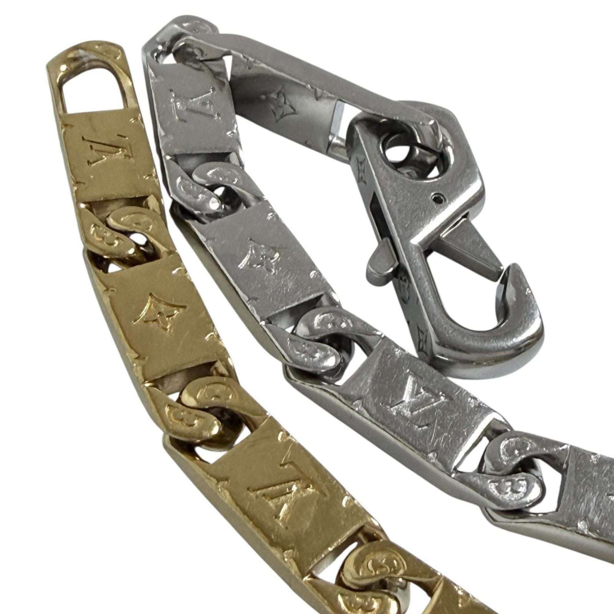 Louis Vuitton Louis Vuitton Men's Bracelet, Monogram, Tie-Up, 18cm, Two-Tone Color Size ONE SIZE - 3 Thumbnail