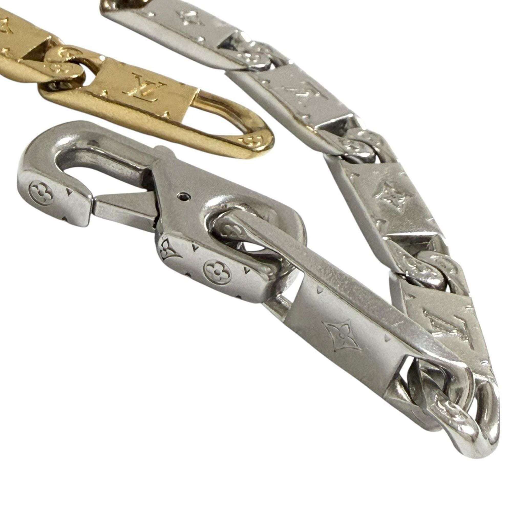 Louis Vuitton Louis Vuitton Men's Bracelet, Monogram, Tie-Up, 18cm, Two-Tone Color Size ONE SIZE - 6 Thumbnail