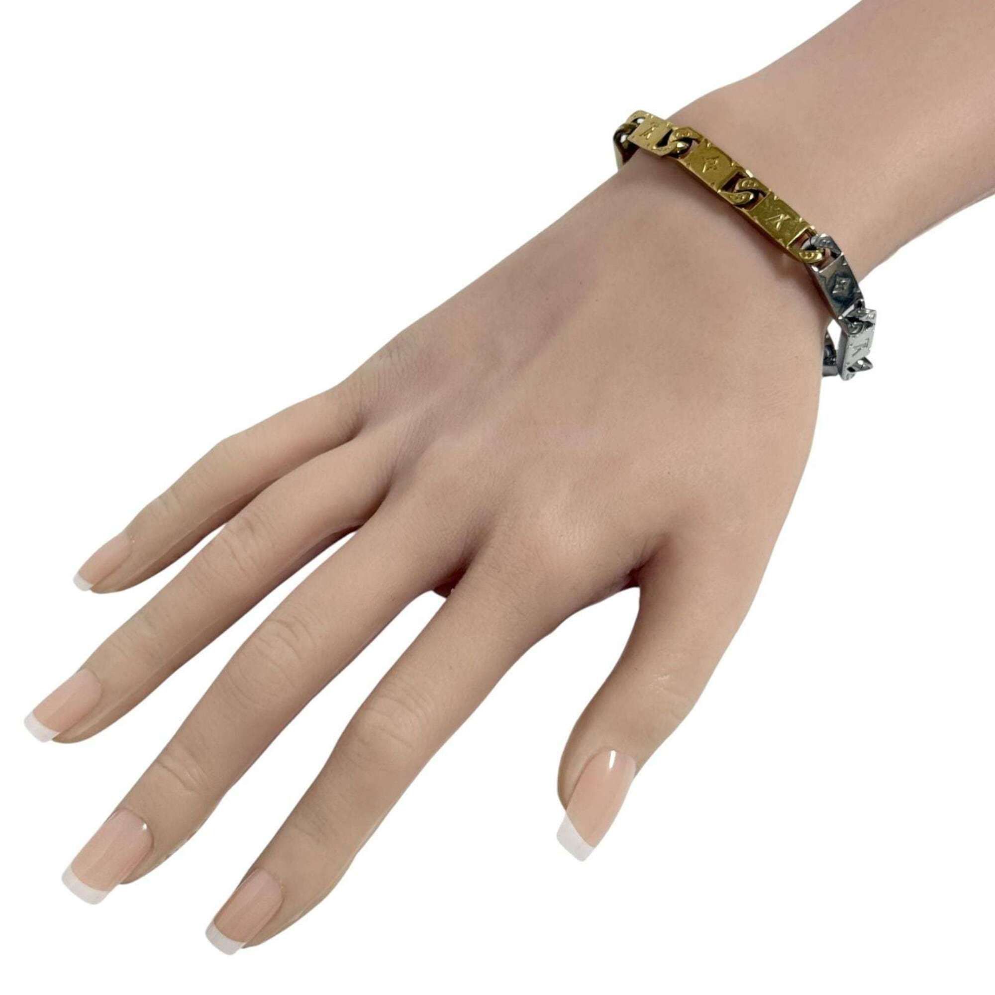 Louis Vuitton Louis Vuitton Men's Bracelet, Monogram, Tie-Up, 18cm, Two-Tone Color Size ONE SIZE - 10 Thumbnail