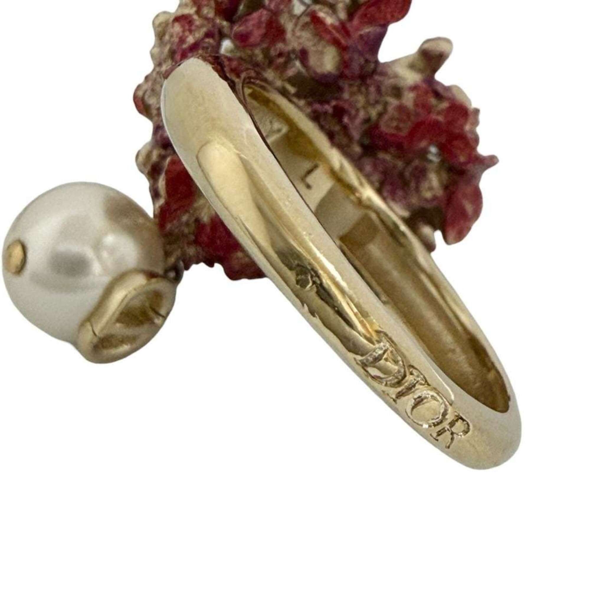 Dior Christian Dior Dior Women's Le Coeur des Papillons Ring, Size 13-14 (L) Size ONE SIZE - 5 Thumbnail