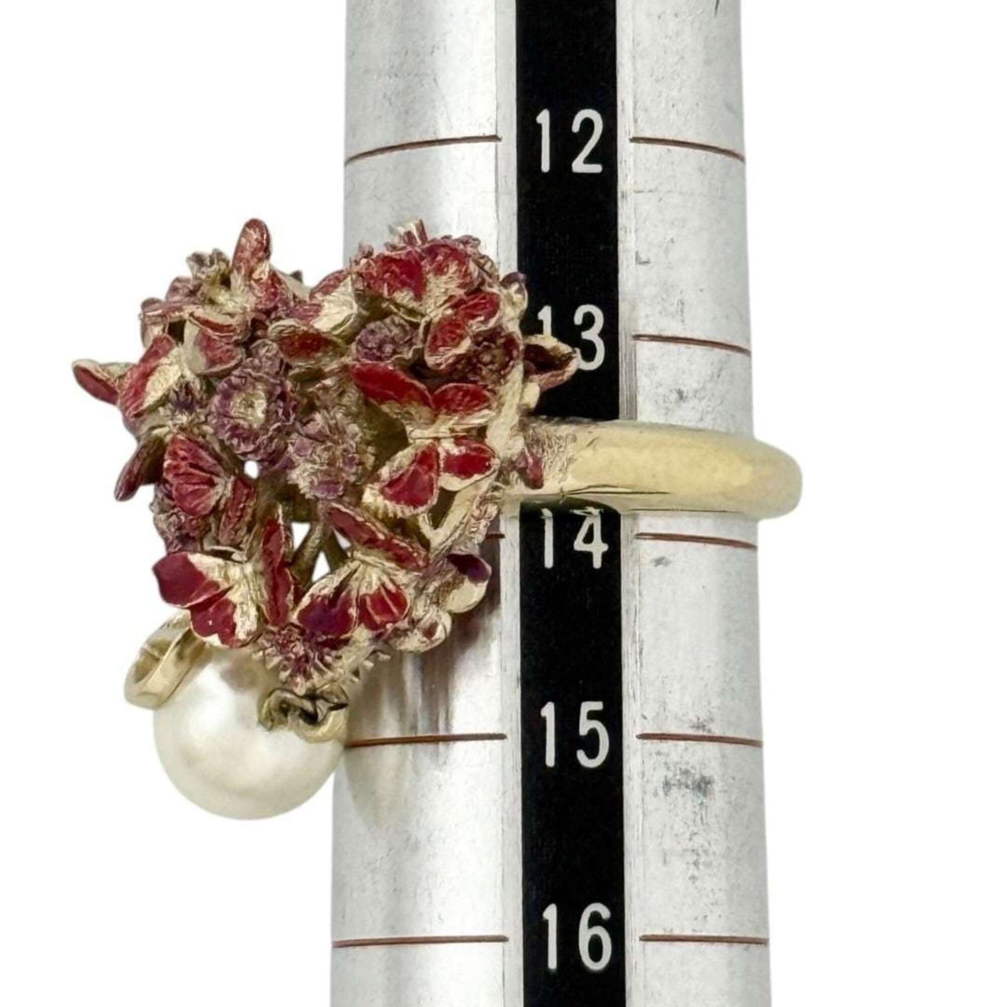 Dior Christian Dior Dior Women's Le Coeur des Papillons Ring, Size 13-14 (L) Size ONE SIZE - 7 Thumbnail