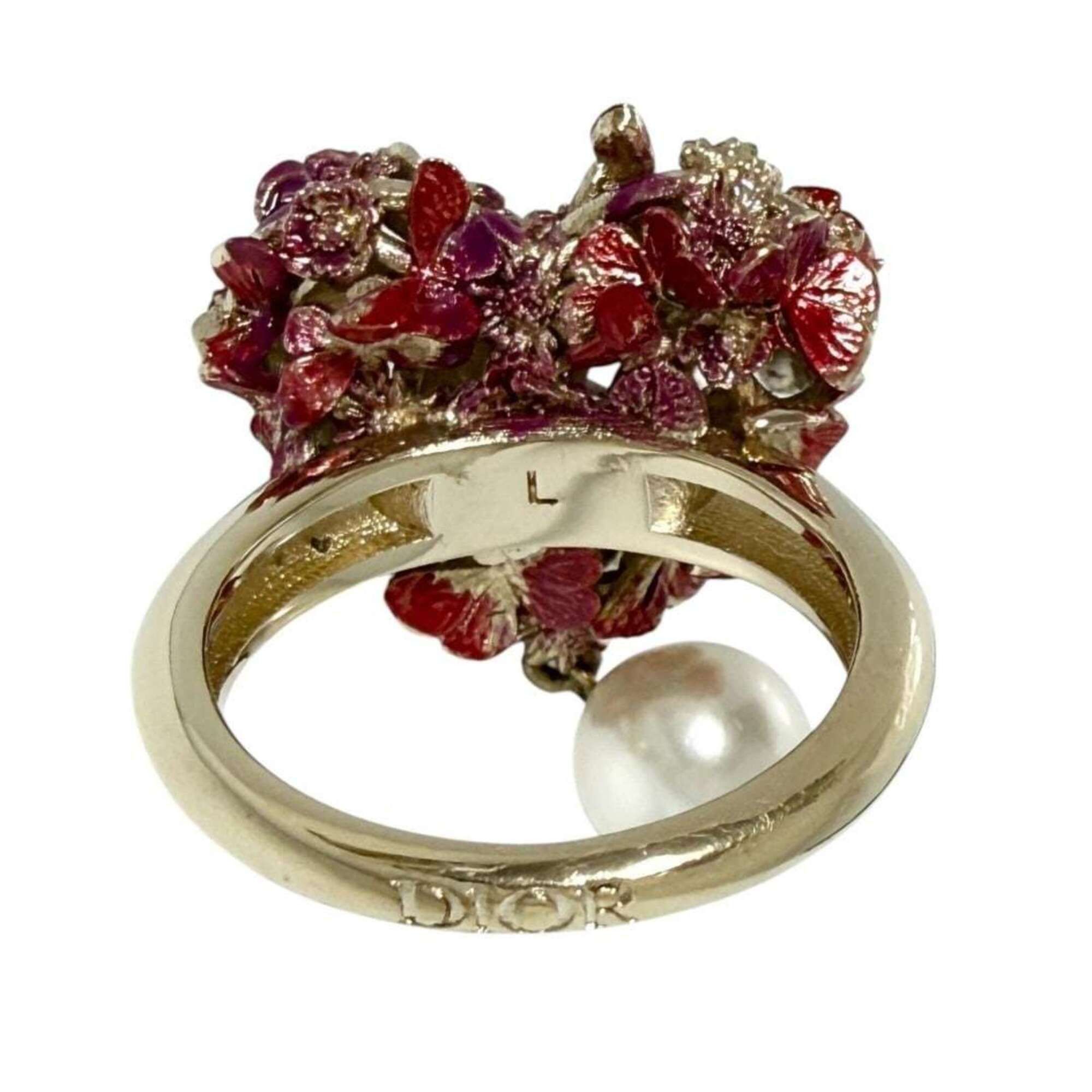 Dior Christian Dior Dior Women's Le Coeur des Papillons Ring, Size 13-14 (L) Size ONE SIZE - 2 Thumbnail