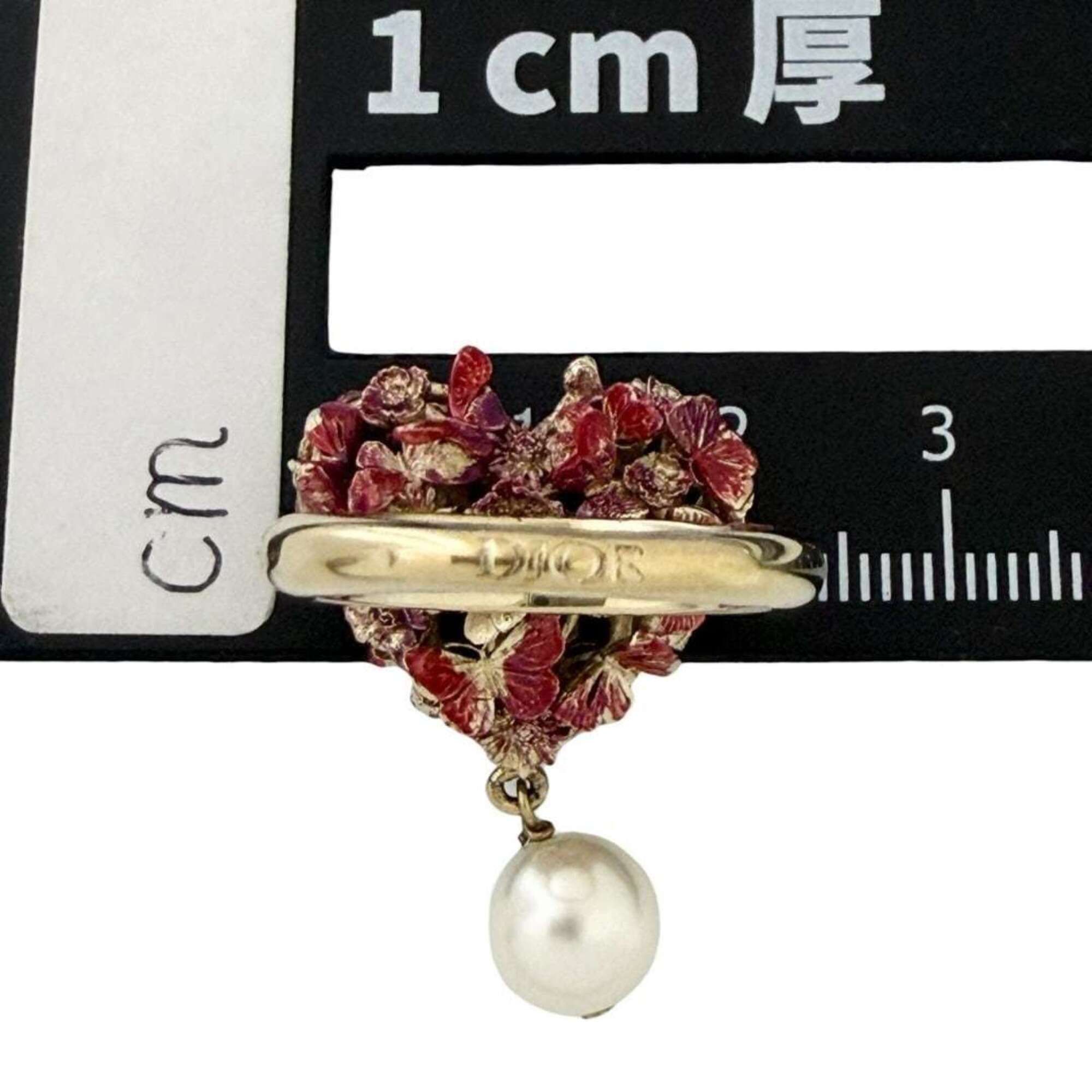 Dior Christian Dior Dior Women's Le Coeur des Papillons Ring, Size 13-14 (L) Size ONE SIZE - 6 Thumbnail