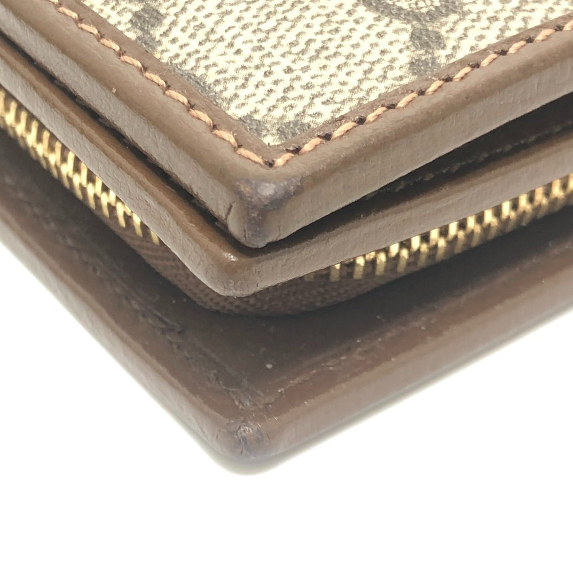 Gucci GUCCI 726846 Horsebit 1955 Compact Wallet, Mini GG Supreme, Bi-fold Supreme Canvas, Women's, Brown Size ONE SIZE - 7 Thumbnail