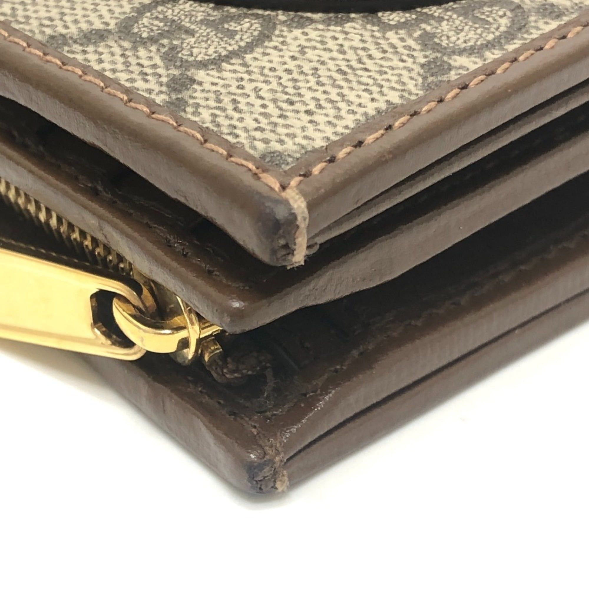 Gucci GUCCI 726846 Horsebit 1955 Compact Wallet, Mini GG Supreme, Bi-fold Supreme Canvas, Women's, Brown Size ONE SIZE - 8 Thumbnail