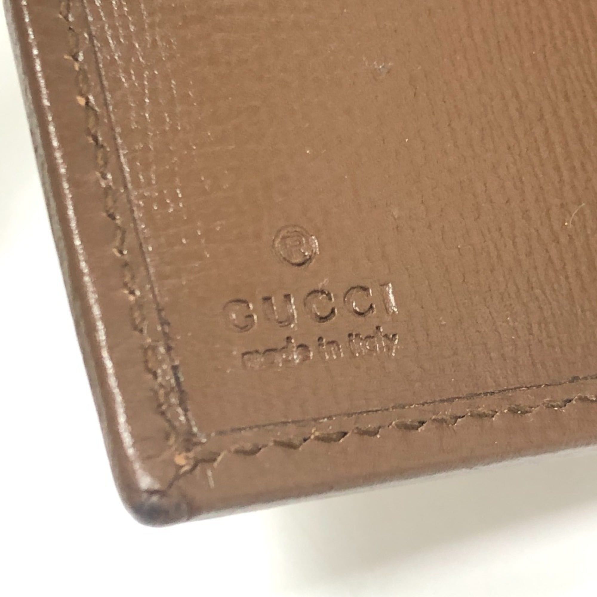 Gucci GUCCI 726846 Horsebit 1955 Compact Wallet, Mini GG Supreme, Bi-fold Supreme Canvas, Women's, Brown Size ONE SIZE - 11 Thumbnail