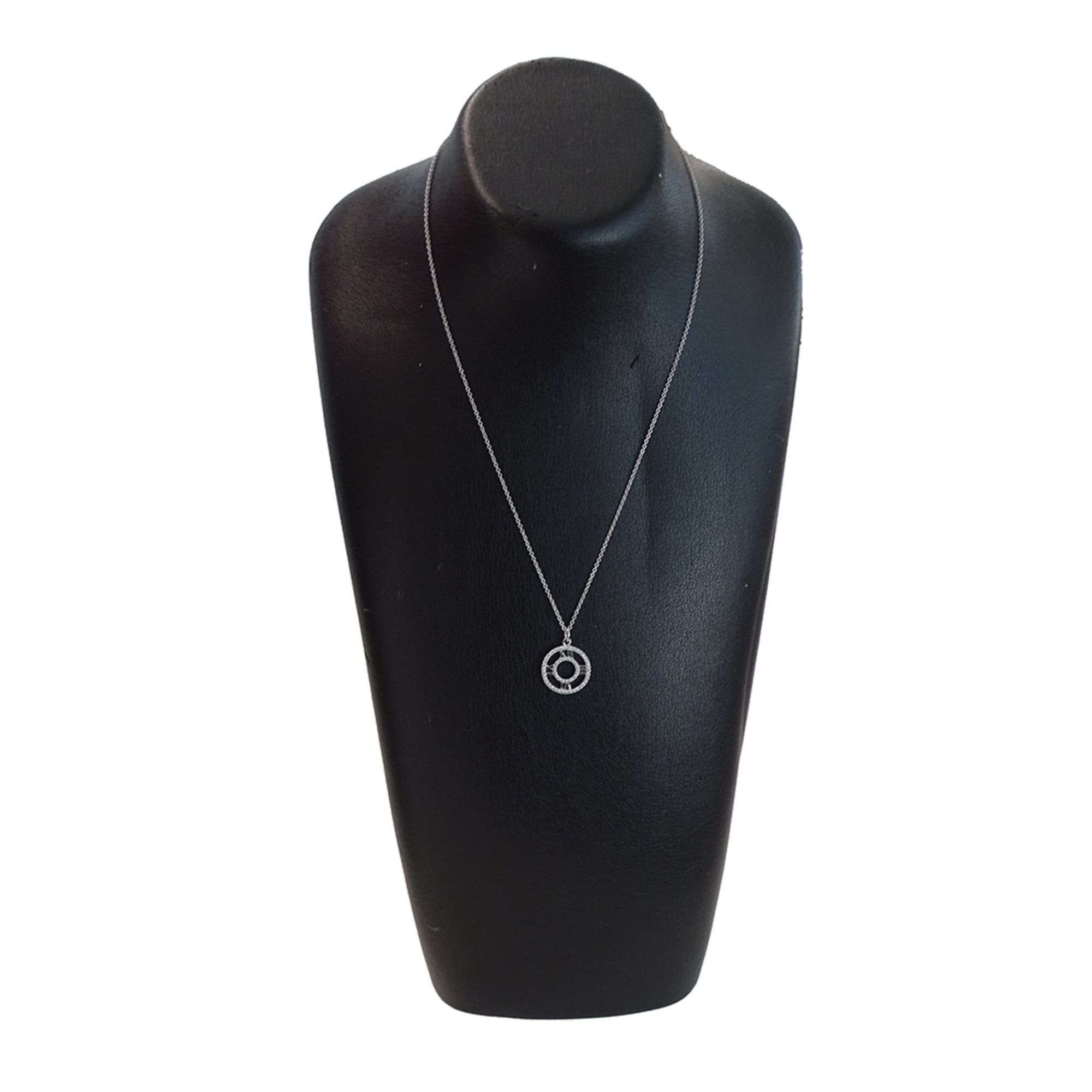 Tiffany & Co. Tiffany & Co. Women's Necklace, Brand Name, 750WG Diamond Atlas Open Medallion, White Gold Jewelry Size ONE SIZE - 8 Thumbnail