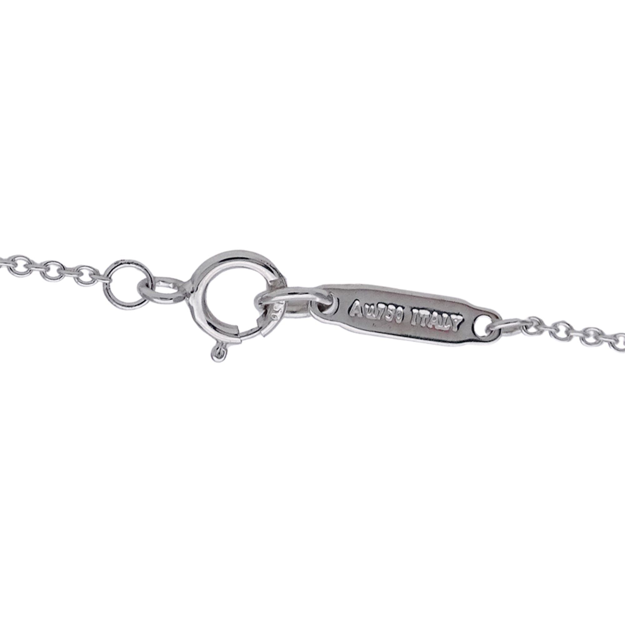 Tiffany & Co. Tiffany & Co. Women's Necklace, Brand Name, 750WG Diamond Atlas Open Medallion, White Gold Jewelry Size ONE SIZE - 5 Thumbnail