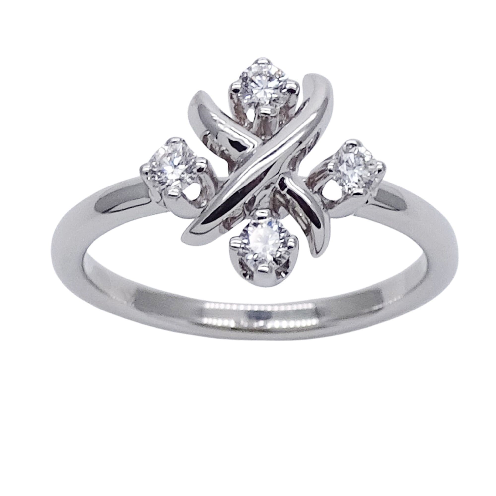 Tiffany & Co. Tiffany & Co. Women's Ring, Brand Name, PT950 Platinum, Diamond, Jean Schlumberger, Approx. 1cm, Jewelry Size ONE SIZE - 2 Thumbnail