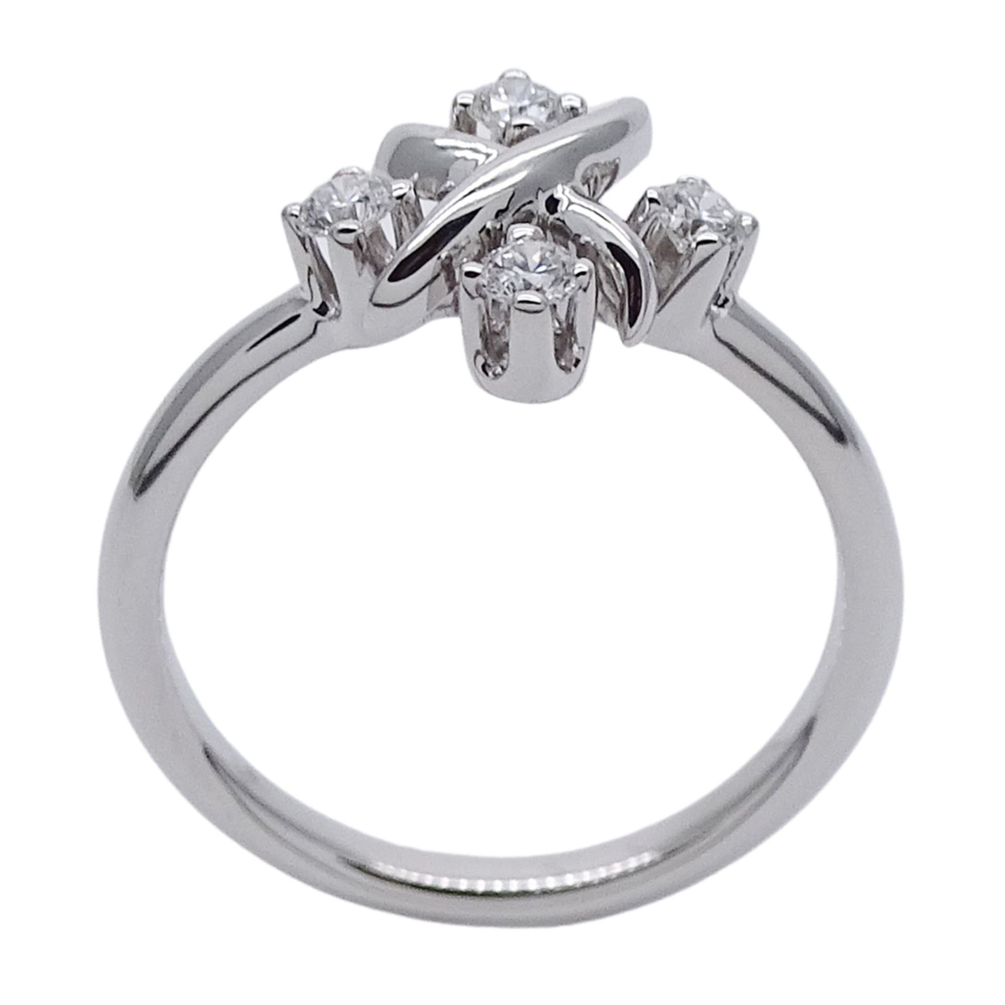 Tiffany & Co. Tiffany & Co. Women's Ring, Brand Name, PT950 Platinum, Diamond, Jean Schlumberger, Approx. 1cm, Jewelry Size ONE SIZE - 3 Thumbnail