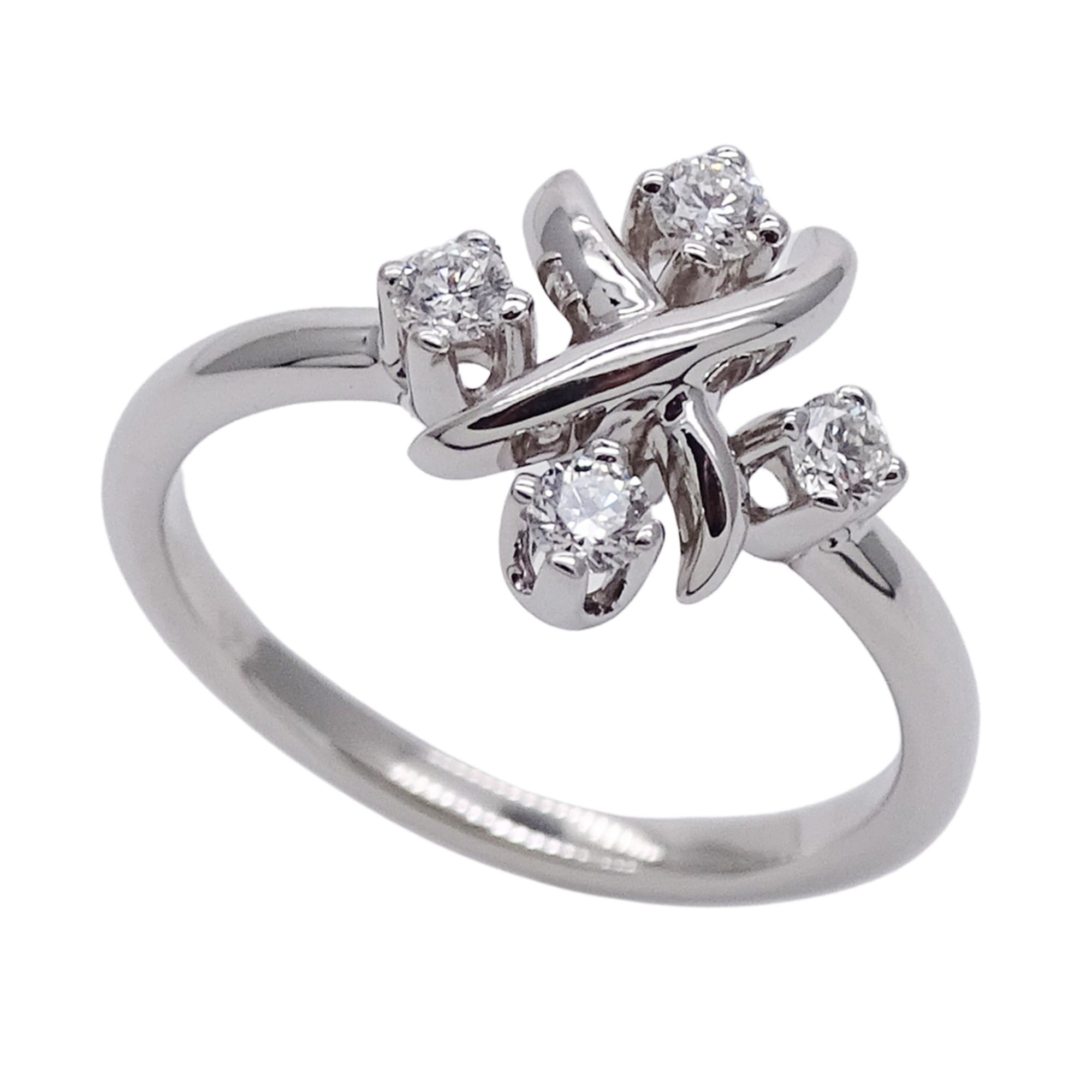 Tiffany & Co. Tiffany & Co. Women's Ring, Brand Name, PT950 Platinum, Diamond, Jean Schlumberger, Approx. 1cm, Jewelry Size ONE SIZE - 4 Thumbnail