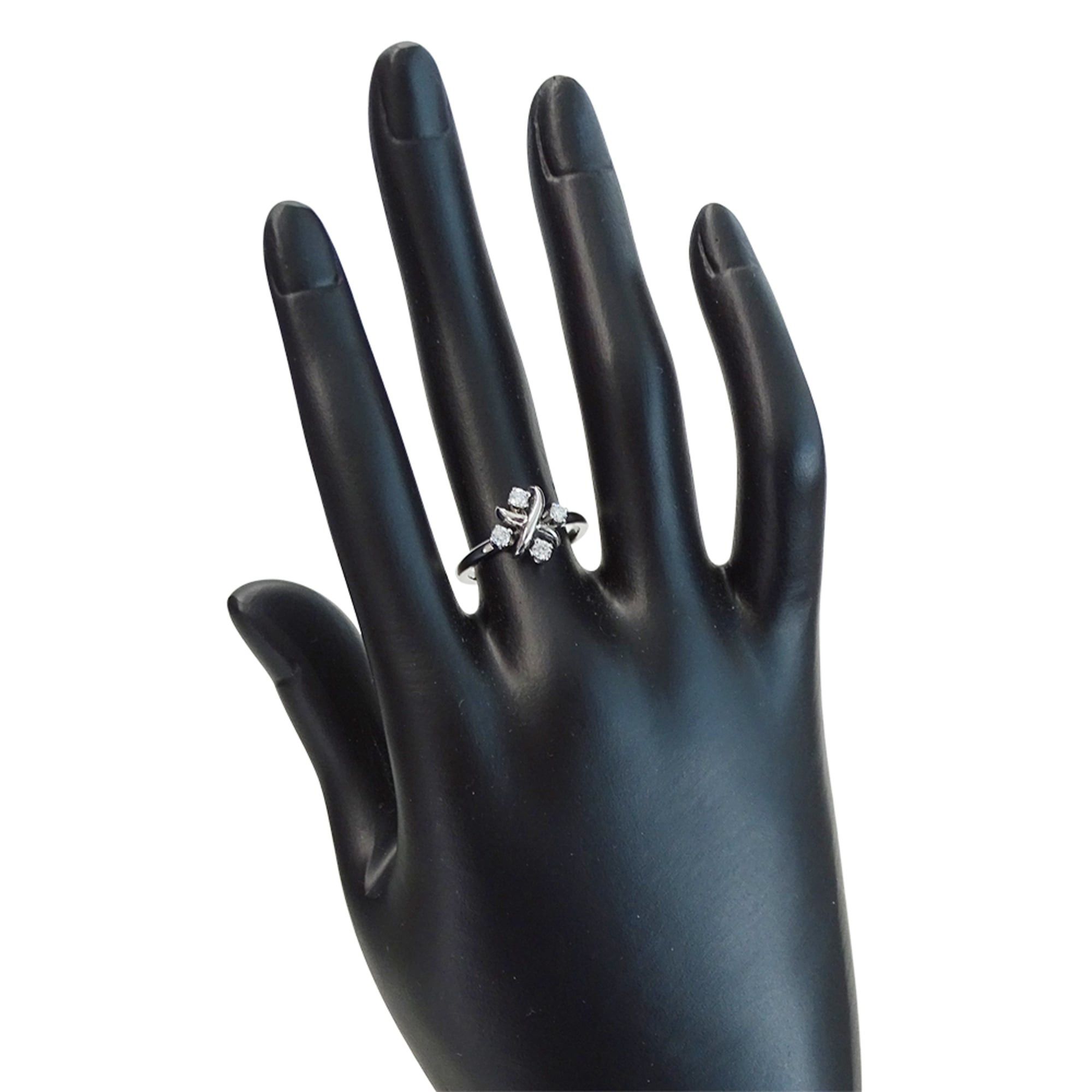 Tiffany & Co. Tiffany & Co. Women's Ring, Brand Name, PT950 Platinum, Diamond, Jean Schlumberger, Approx. 1cm, Jewelry Size ONE SIZE - 8 Thumbnail