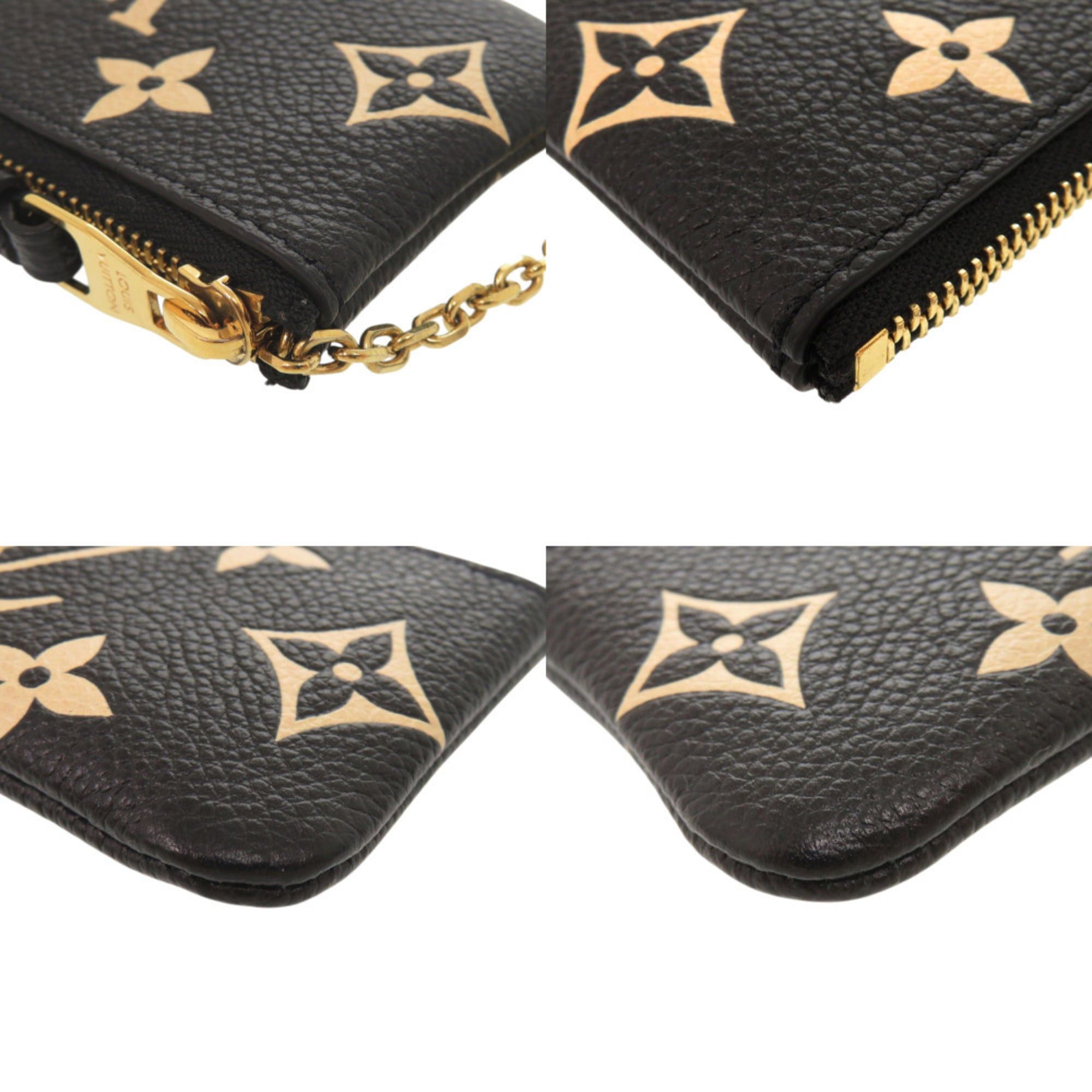 Louis Vuitton Louis Vuitton Pochette Clé Monogram Empreinte M80885 Noir Wallet/Coin Case Black LV 0337LOUIS VUITTON Size ONE SIZE - 3 Thumbnail