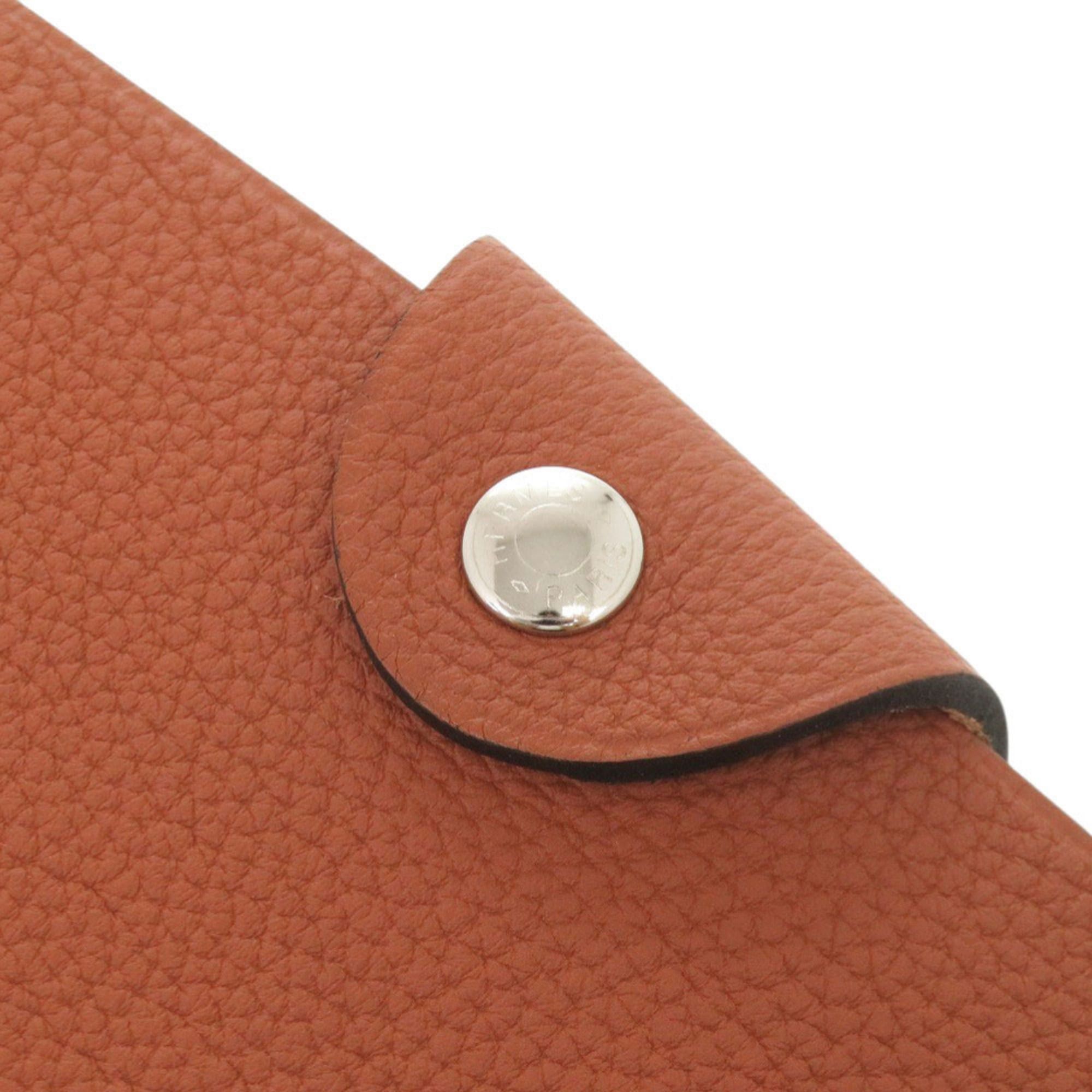 Hermes Hermes Ulysses Togo Brown A Stamp (2017) Notebook Cover 0169HERMES Size ONE SIZE - 7 Thumbnail