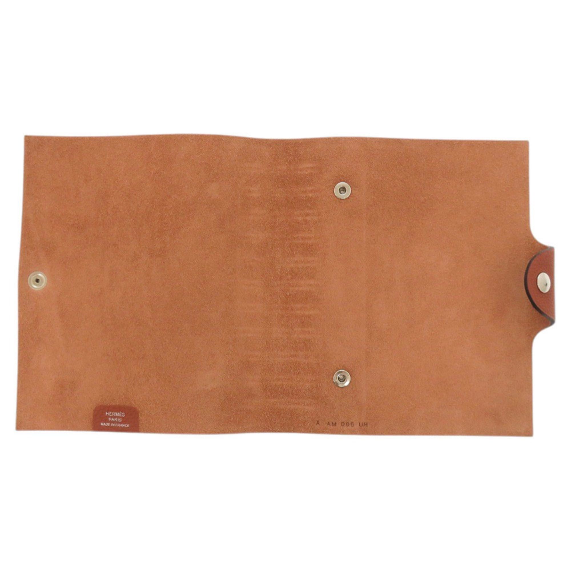Hermes Hermes Ulysses Togo Brown A Stamp (2017) Notebook Cover 0169HERMES Size ONE SIZE - 4 Thumbnail