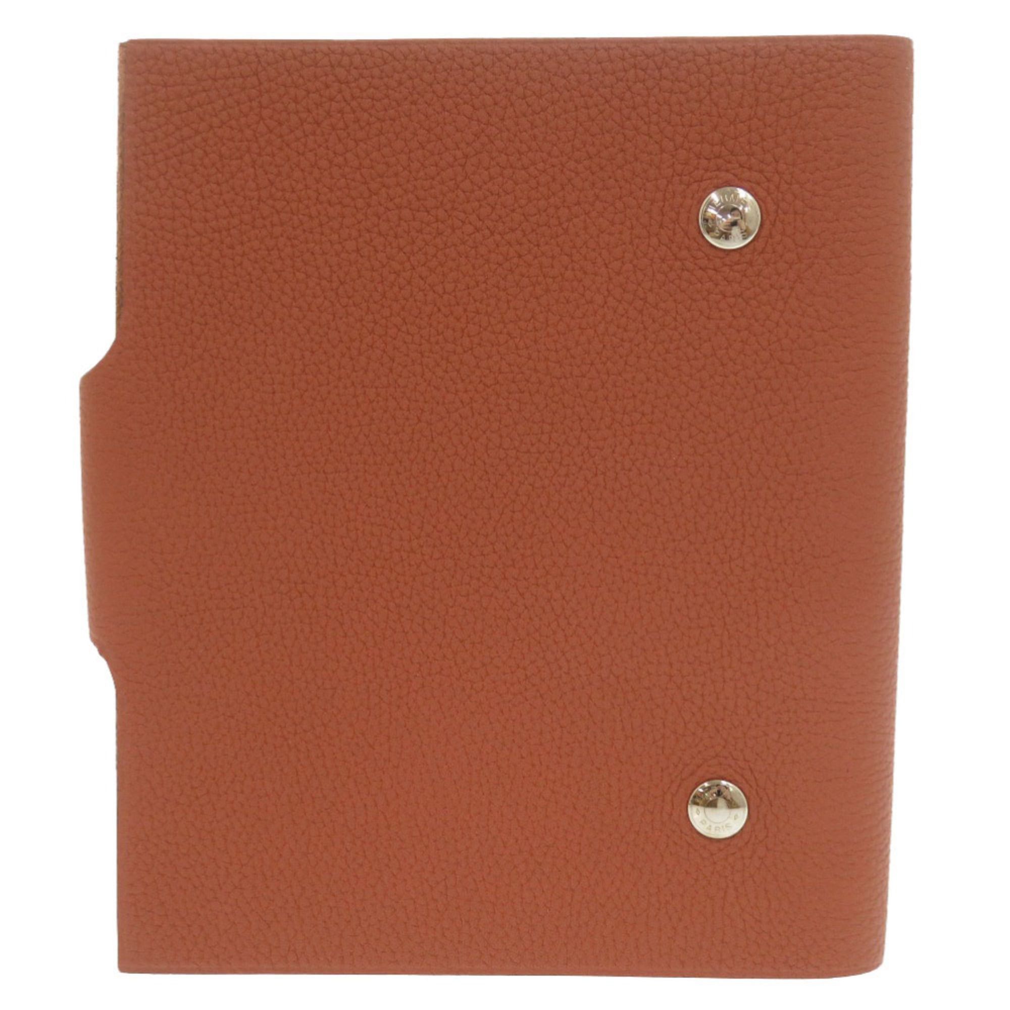 Hermes Hermes Ulysses Togo Brown A Stamp (2017) Notebook Cover 0169HERMES Size ONE SIZE - 2 Thumbnail